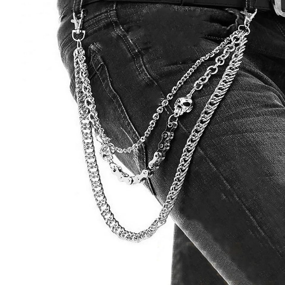 Jewelry Multilayer Punk Wallet Keychain Size ONE SIZE - 5 Thumbnail