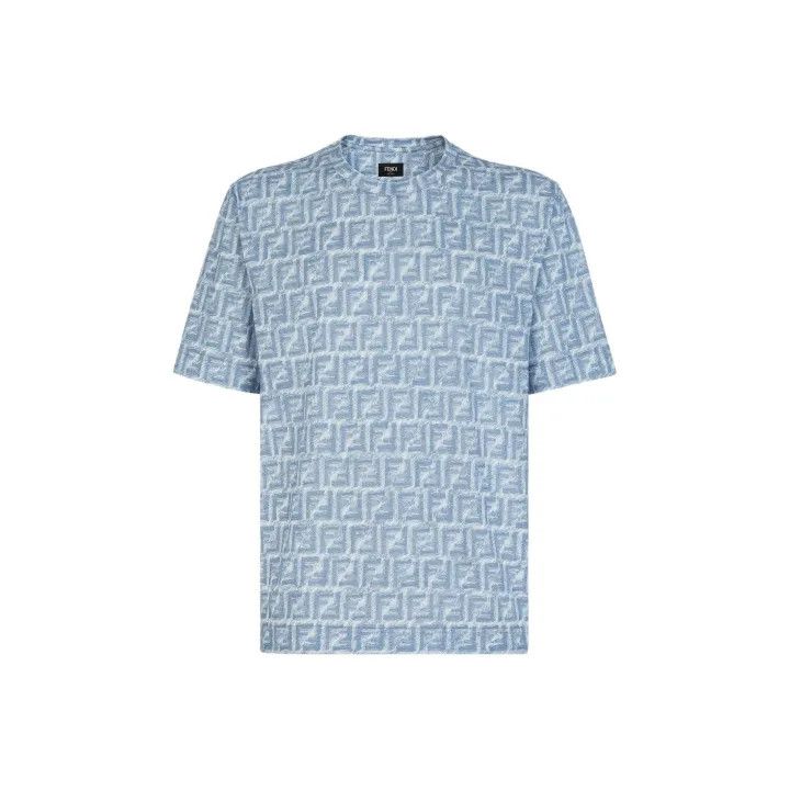 Fendi Fendi Logo Print Loose Fit Short Sleeve T-Shirt 0079 Size US L / EU 52-54 / 3 - 1 Thumbnail