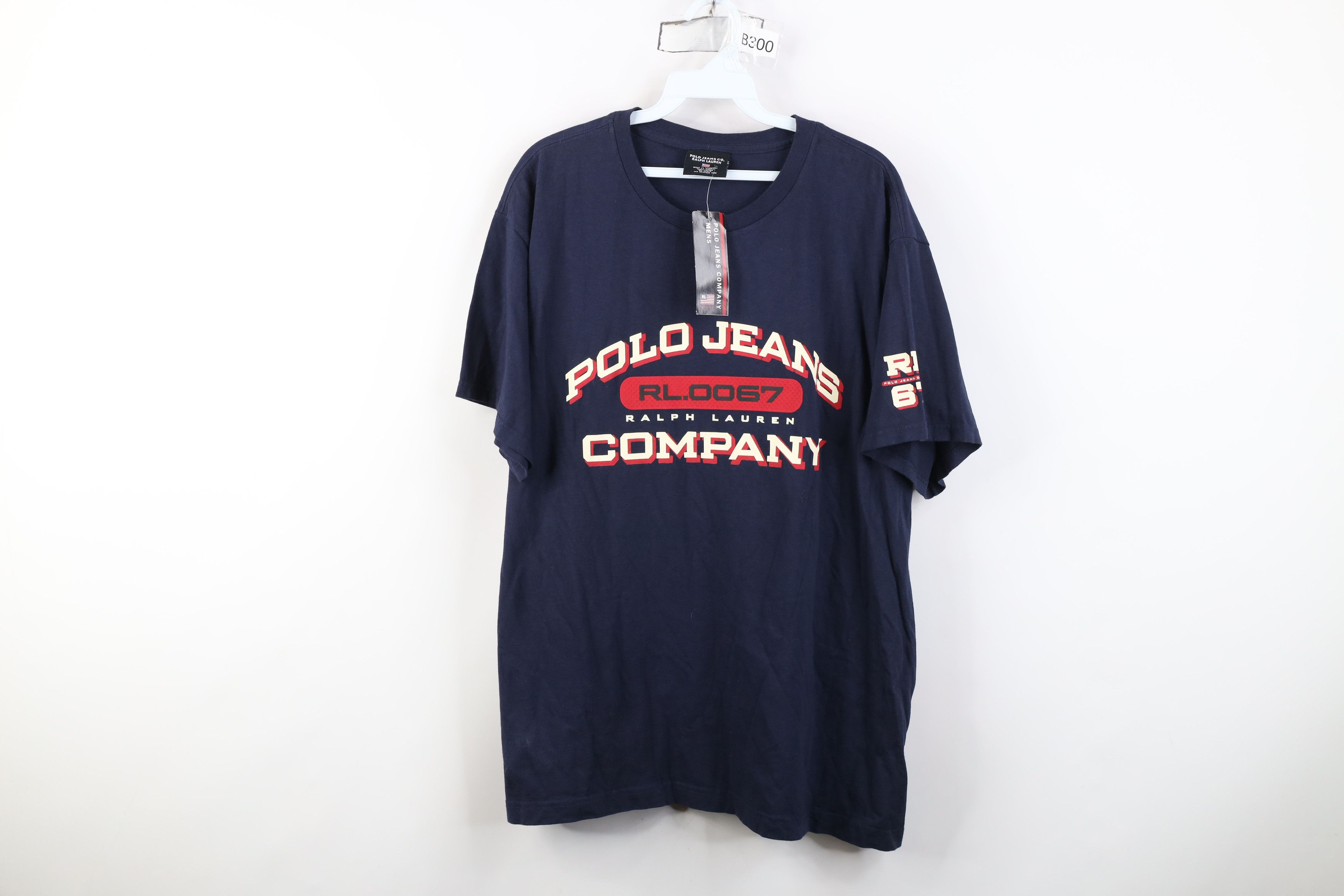 Polo Ralph Lauren Deadstock Vintage 90s Ralph Lauren Block Letter T-Shirt Size US L / EU 52-54 / 3 - 1 Thumbnail