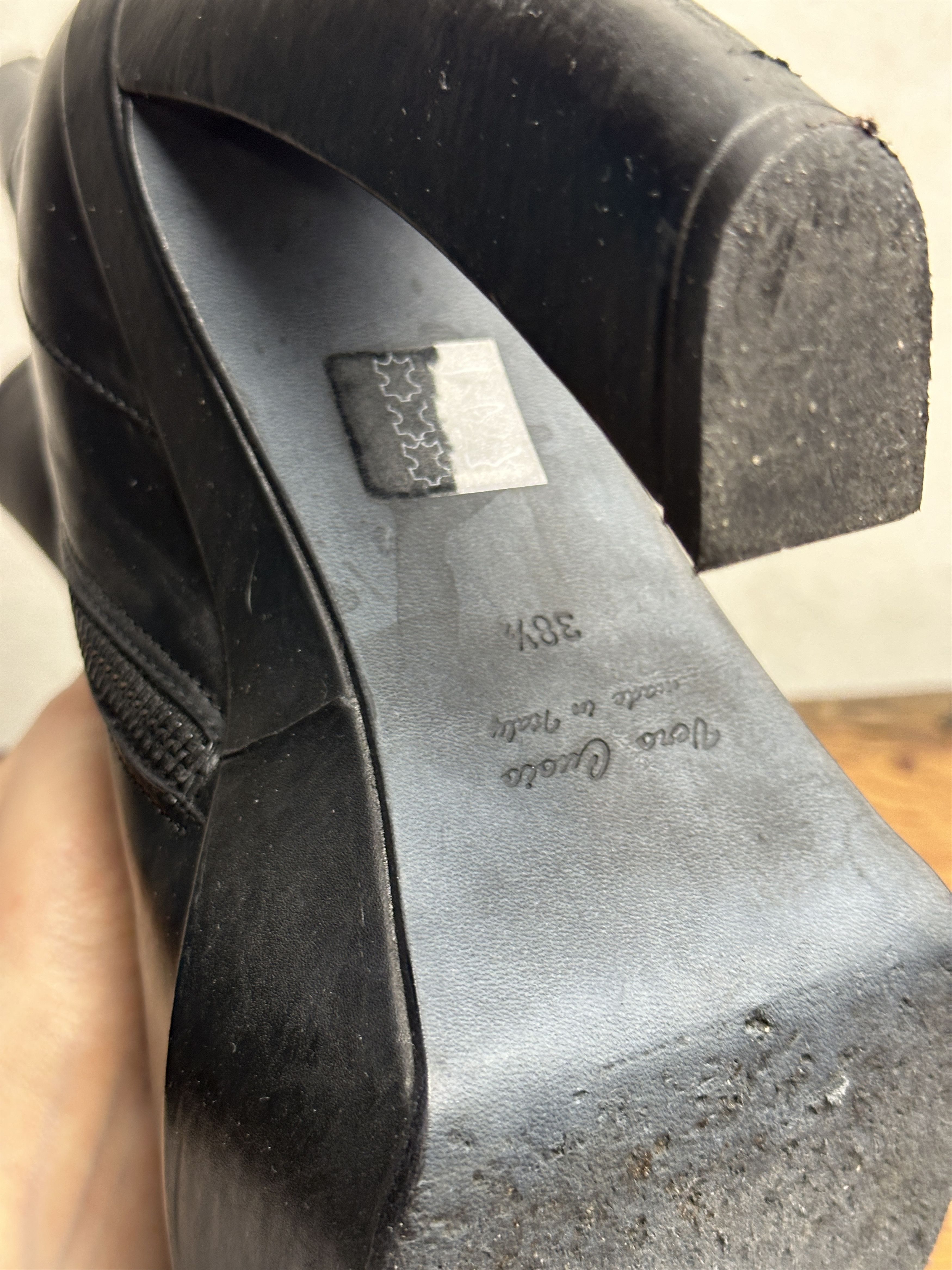 Ann Demeulemeester Ann Demeulemeester Cutout Space Heeled Boots Size US 8.5 / IT 38.5 - 8 Thumbnail