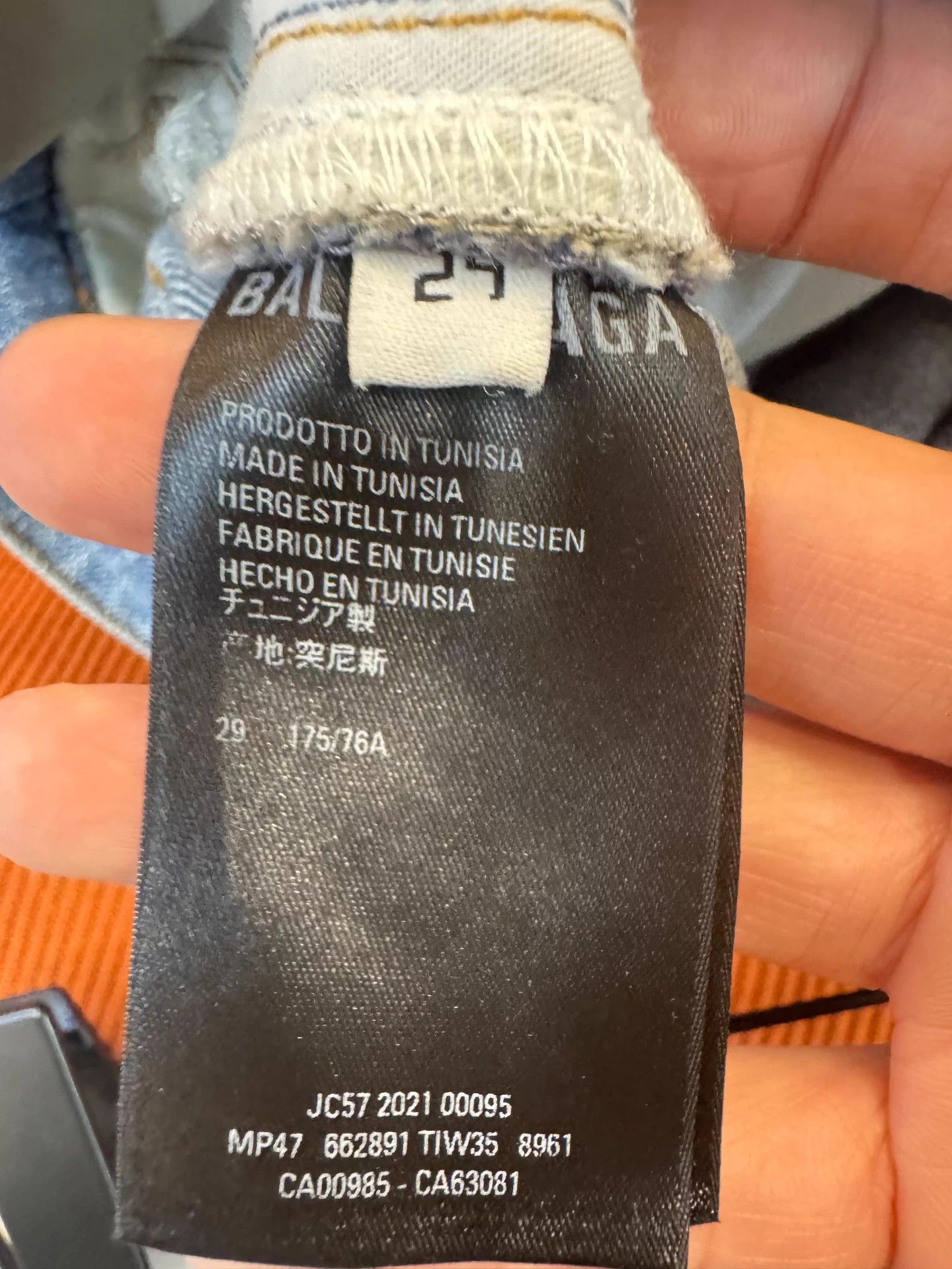 Balenciaga Balenciaga Workwear Denim Panelled Jeans Size 29" - 4 Thumbnail