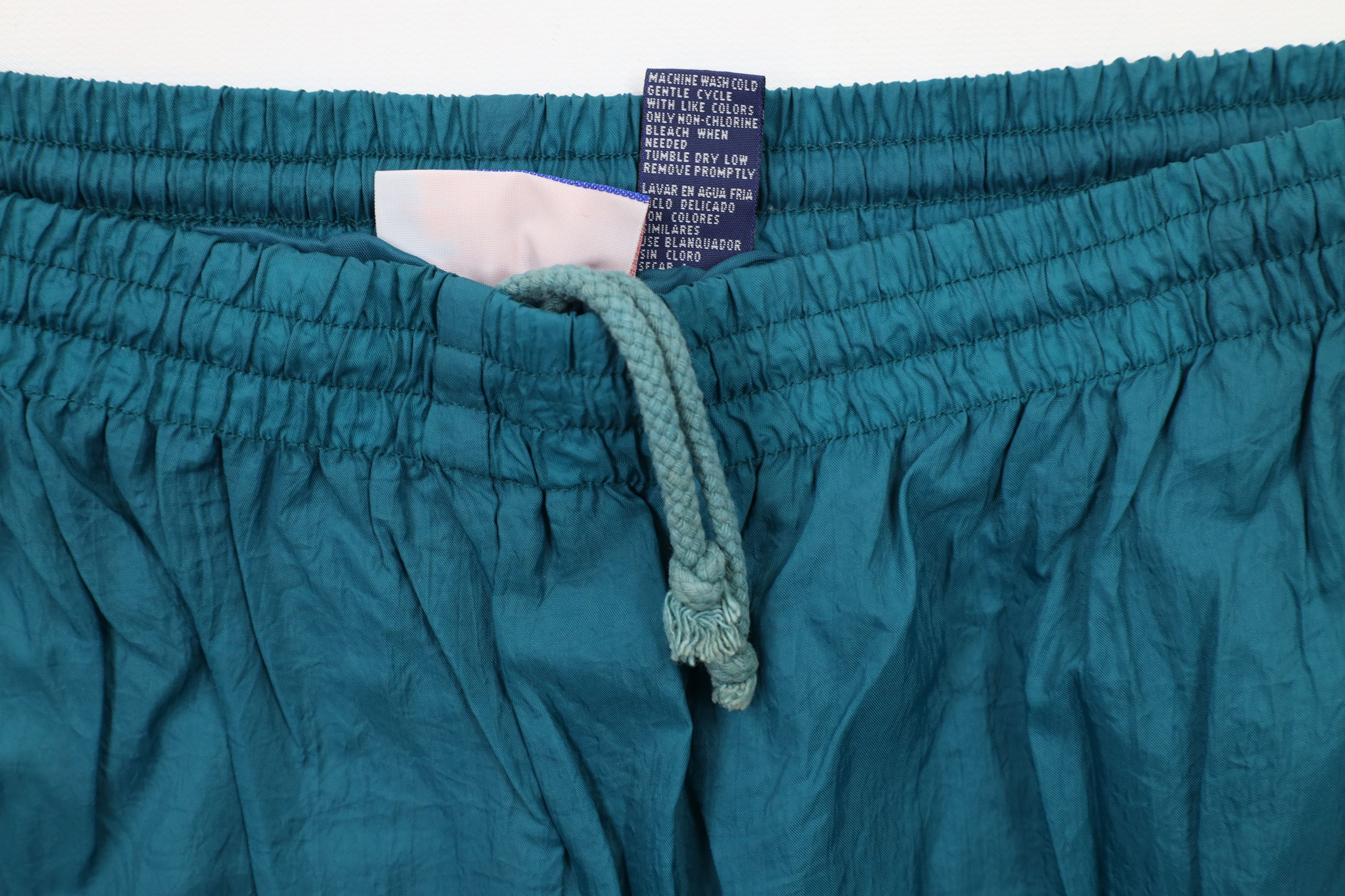 Vintage Vintage 90s Streetwear Lined Windbreaker Joggers Pants Teal Size US 36 / EU 52 - 6 Thumbnail