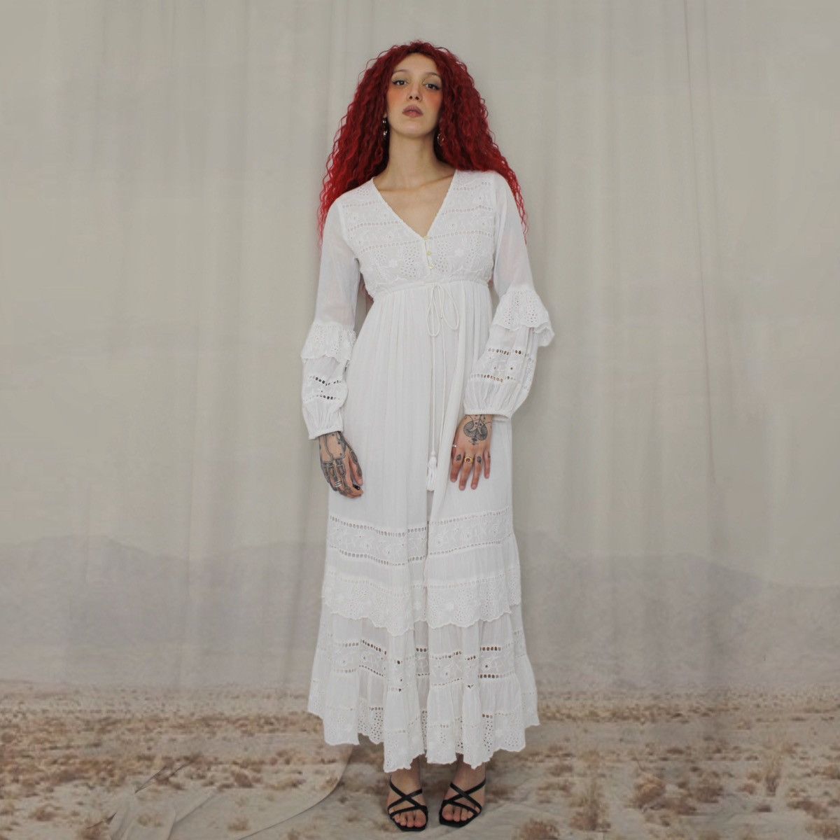 Other 🕯️WHITE MAXI DRESS🕯️ Size S / US 4 / IT 40 - 1 Thumbnail