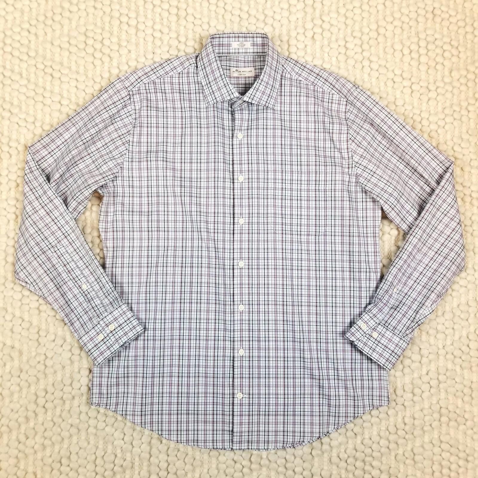 Peter Millar Peter Millar Crown Ease Tango Pinwheel Cotton Shirt Sz L Size US L / EU 52-54 / 3 - 7 Thumbnail
