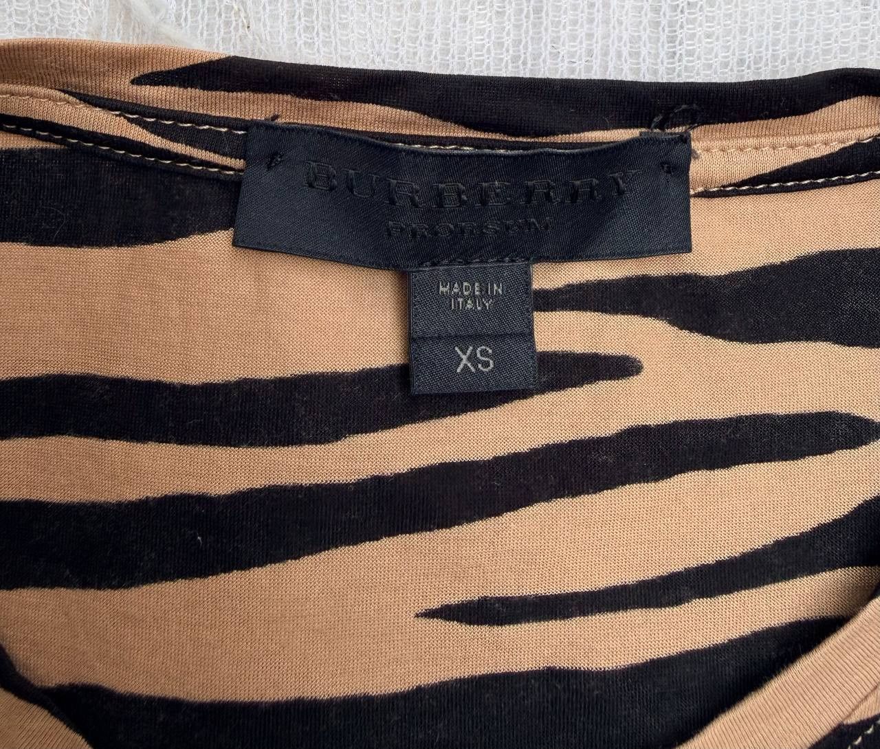 Burberry Burberry Prorsum T-Shirt Animal Print Stripes Beige Men's Size US S / EU 44-46 / 1 - 3 Thumbnail