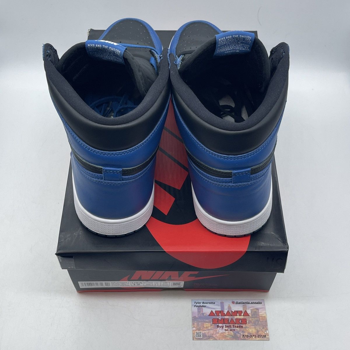 Jordan Brand Air Jordan 1 high dark marine blue Size US 12 / EU 45 - 6 Thumbnail