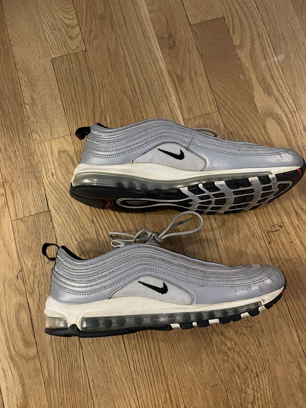 Nike Mike Air Max 97 Premium Reflective Silver Size US 10.5 / EU 43-44 - 4 Thumbnail