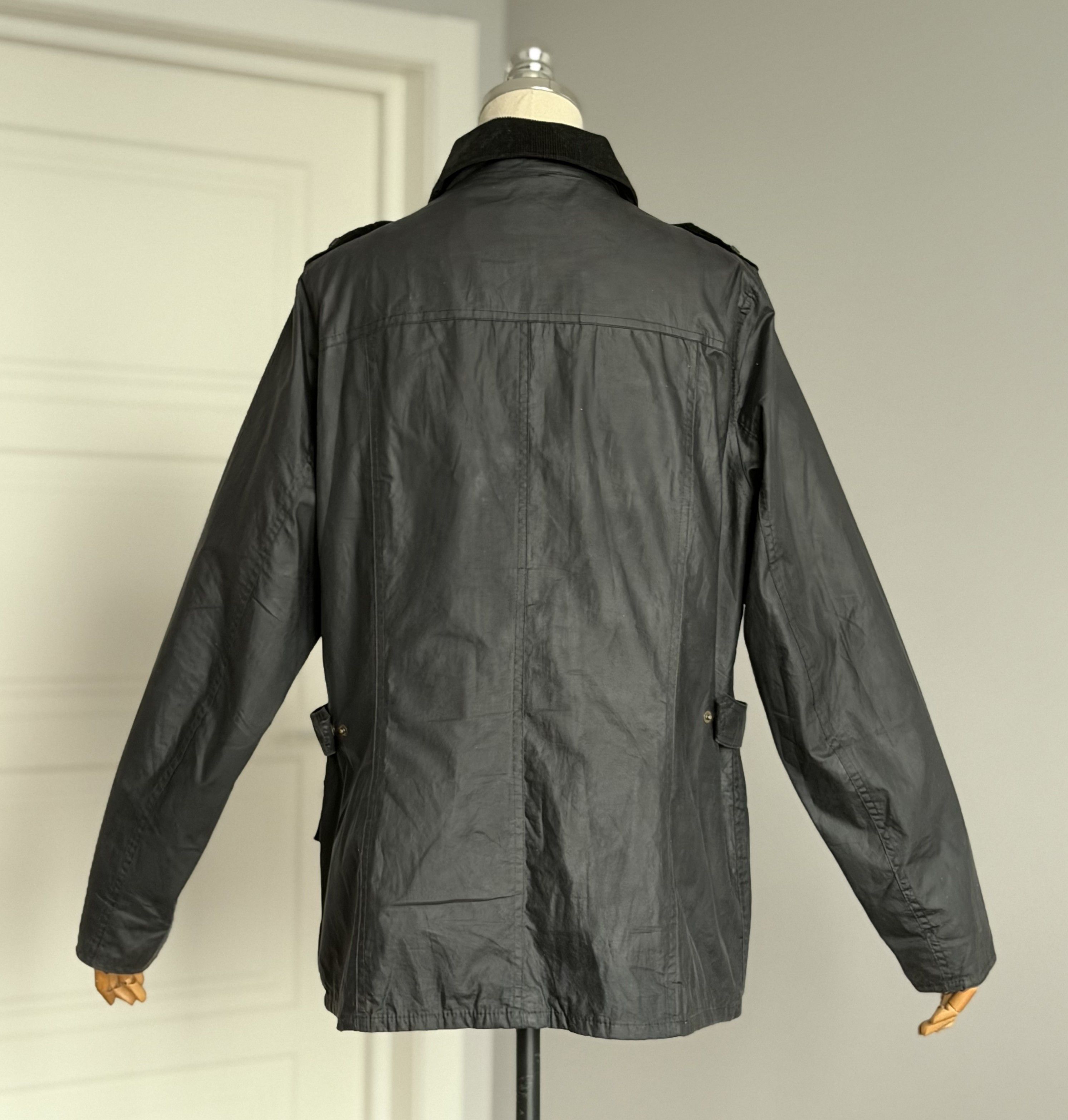 Barbour BARBOUR Tennant Wax Jacket Black Made E Rewax British Style Size XXL / US 16-18 / IT 52-54 - 7 Thumbnail