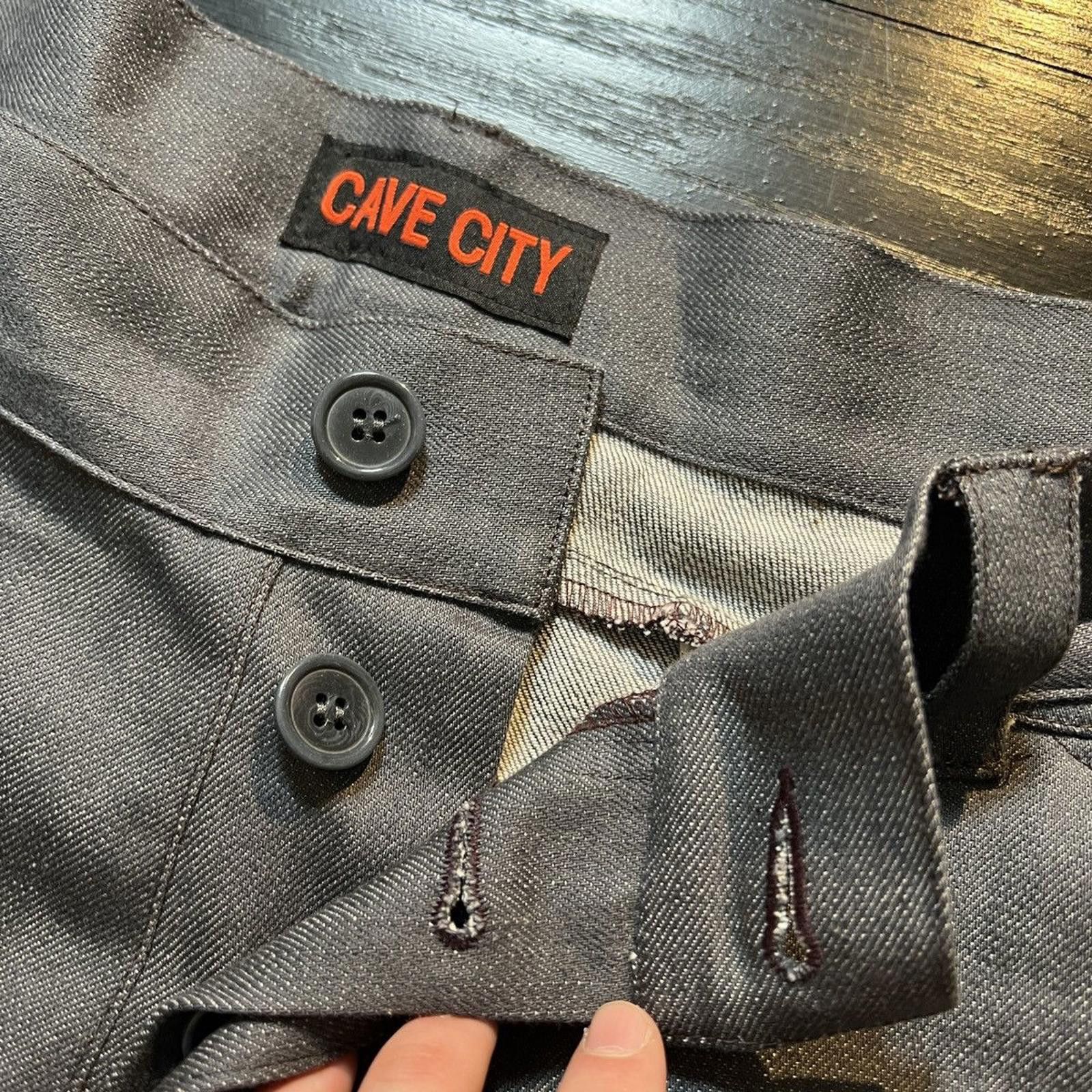 Designer Grey Cave City Western Ghost Rider Pants Size US 34 / EU 50 - 5 Thumbnail
