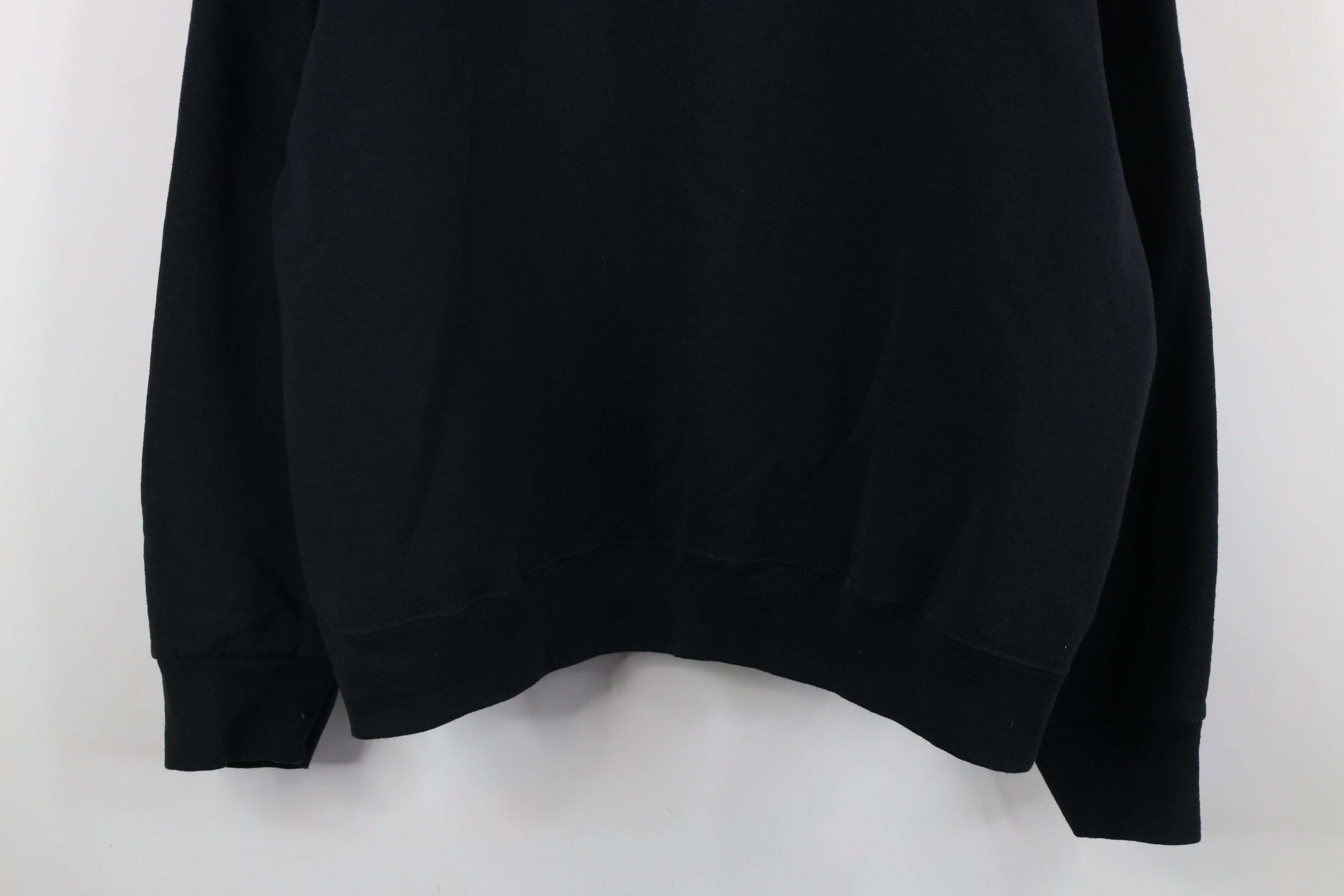 Vintage Vintage 90s Streetwear Cat Kitten Layered Sweatshirt Black Size XL / US 12-14 / IT 48-50 - 3 Thumbnail