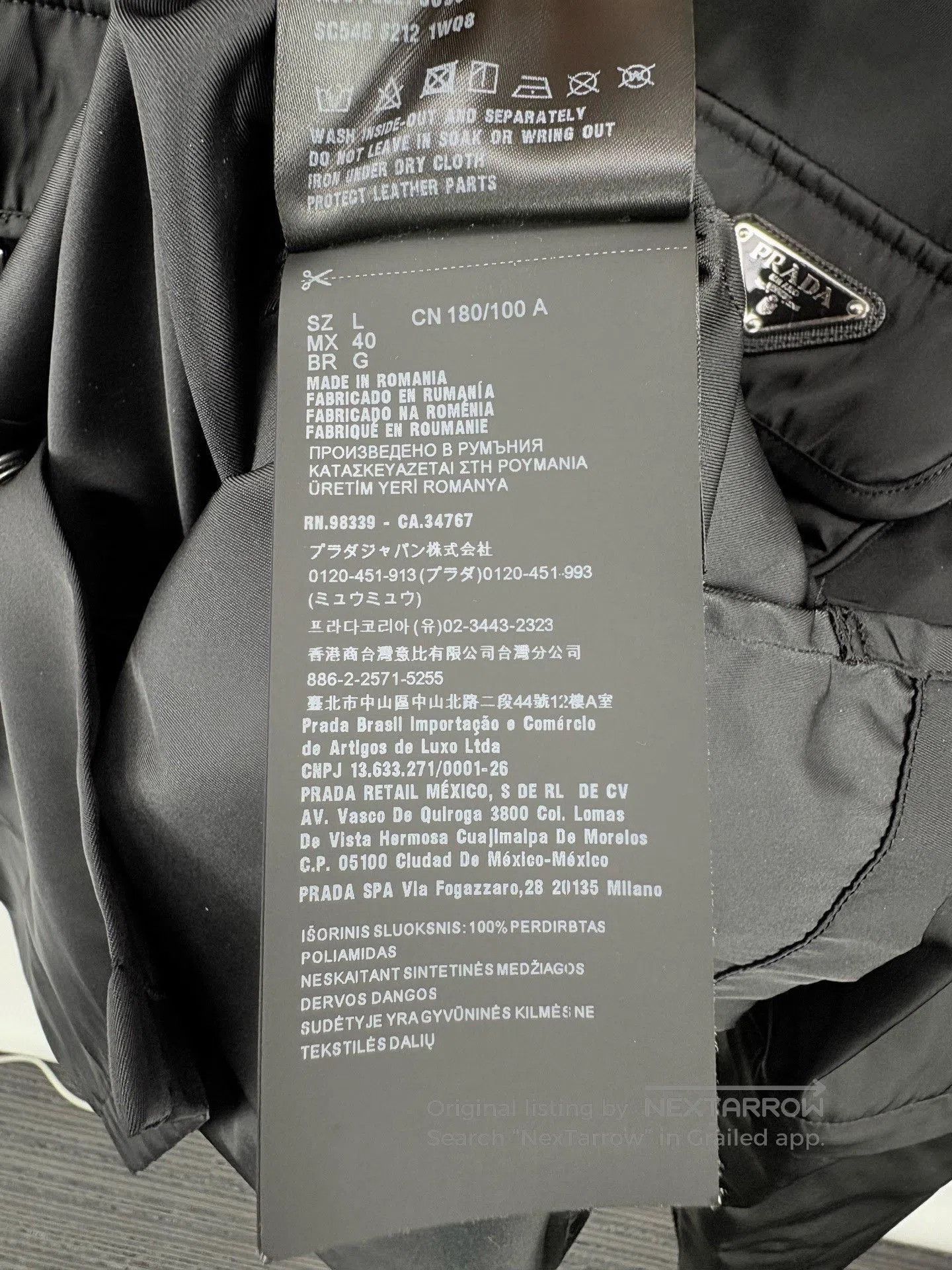 Prada PRADA Triangle Logo Nylon Tactical Shirt Jacket. Size US L / EU 52-54 / 3 - 5 Thumbnail
