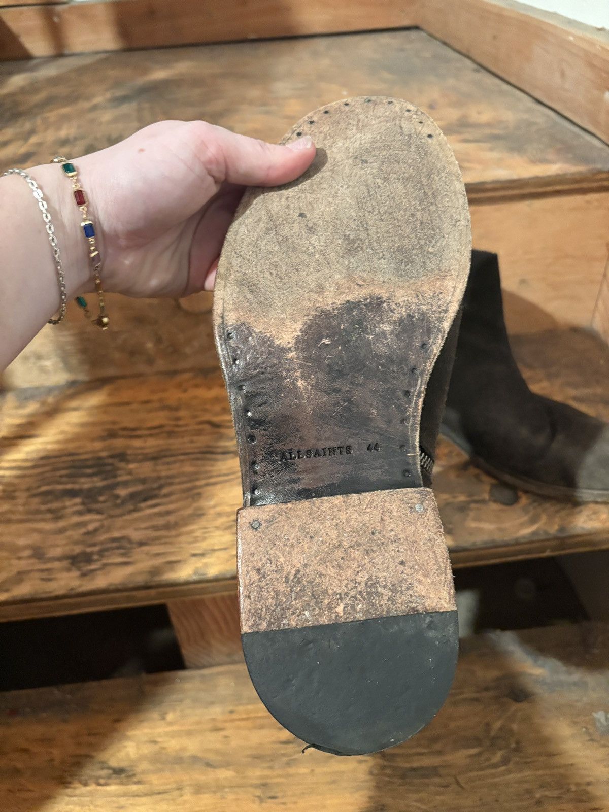 Allsaints Brown Suede Boots Size US 14 / EU 47 - 2 Thumbnail