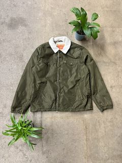 Rarelevis Commuter Trucker Olive Green Jacket/levis Multipocket