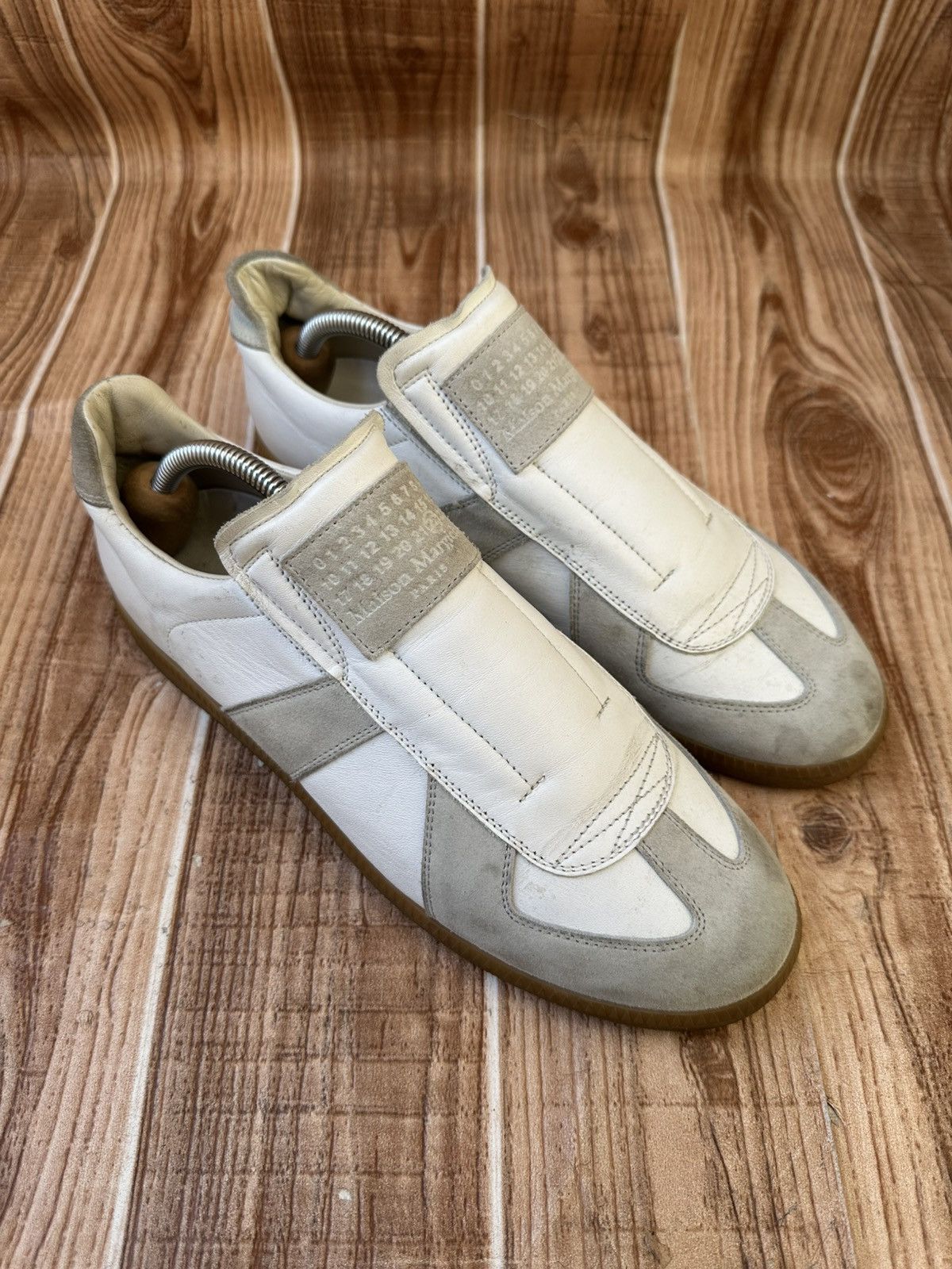 Maison Margiela Maison Margiela's Laceless GAT White/Gray Sneakers Size US 8 / EU 41 - 3 Thumbnail