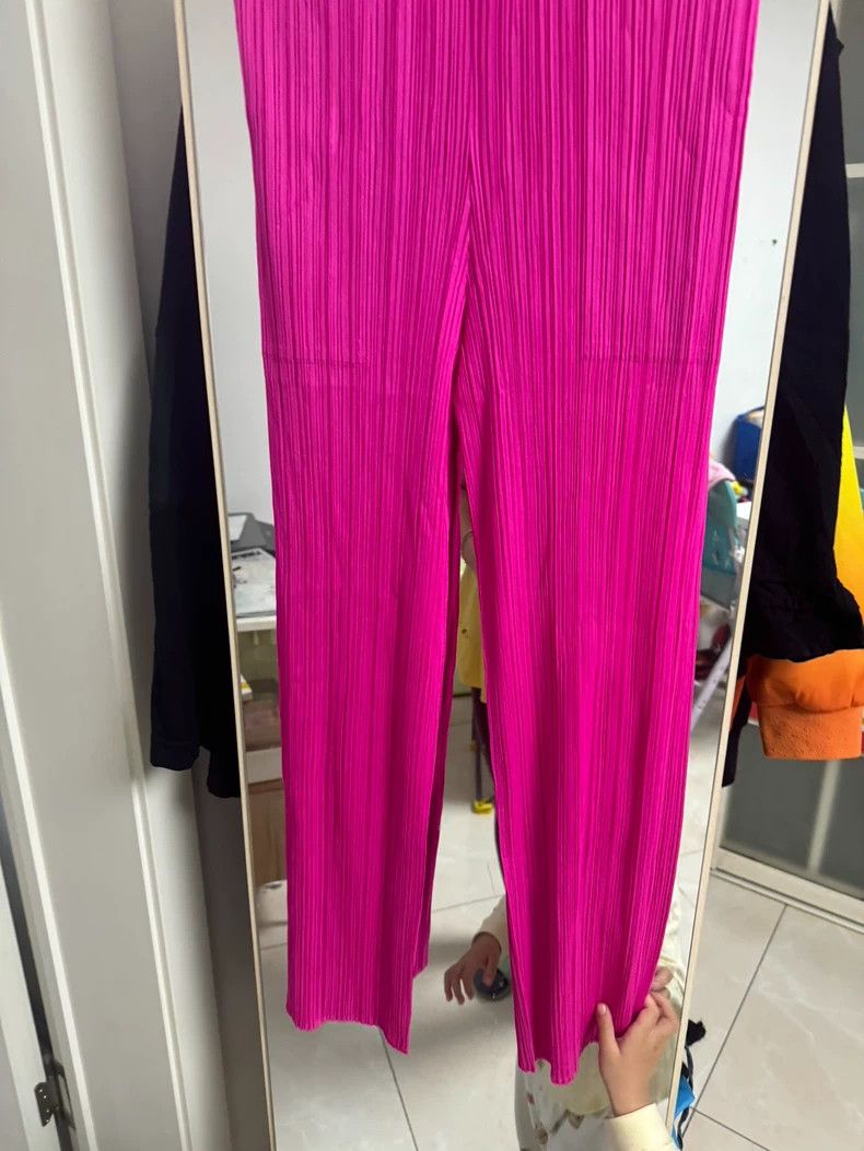 Issey Miyake issey miyake size:1 Pink pleated pants Size 42" / US 20 - 1 Thumbnail