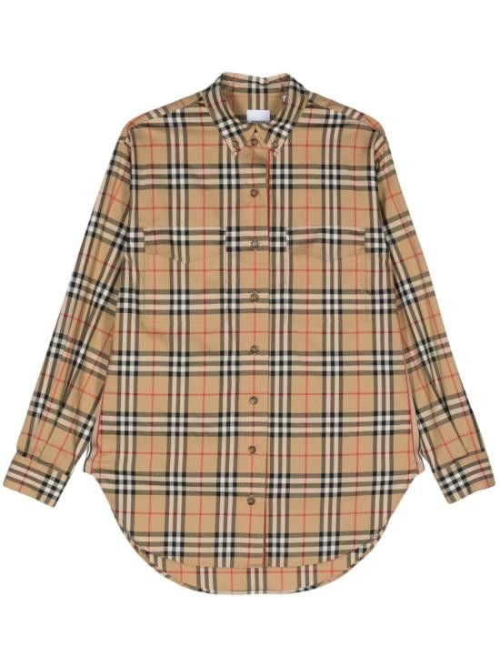Burberry BURBERRY Women Shirts 8083146 A7028 Beige Size S / US 4 / IT 40 - 1 Thumbnail