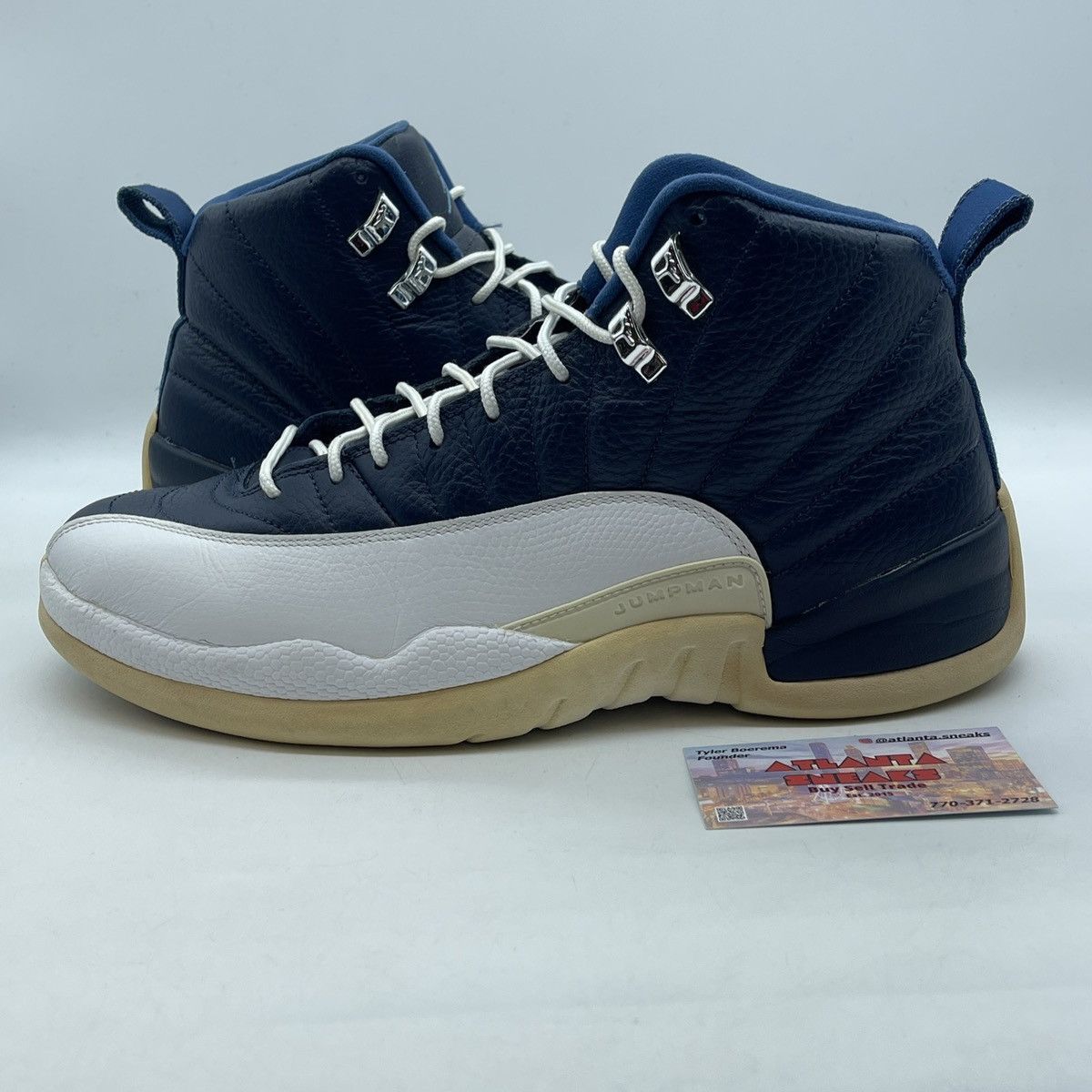 Jordan Brand Air Jordan 12 Obsidian Size US 10 / EU 43 - 1 Thumbnail