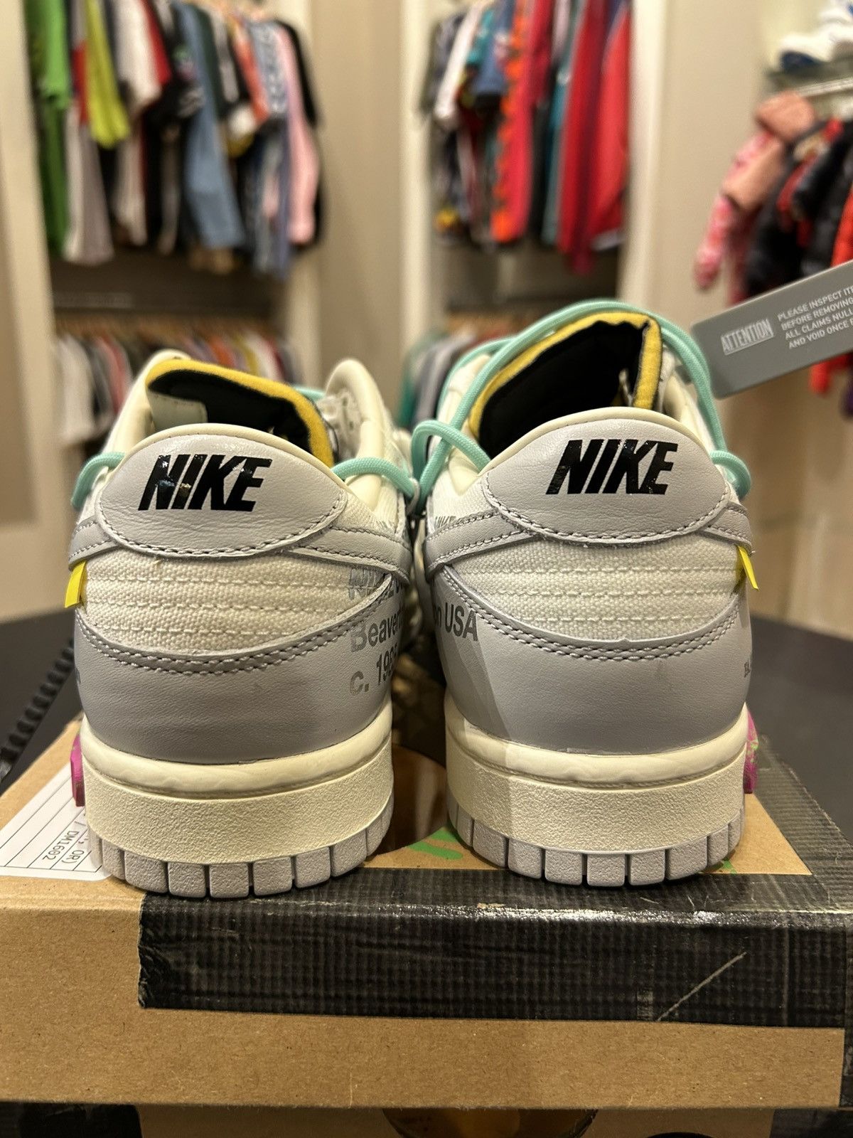 Nike Nike Dunk Low ‘Off-White Lot 4’ Size US 7 / EU 40 - 3 Thumbnail