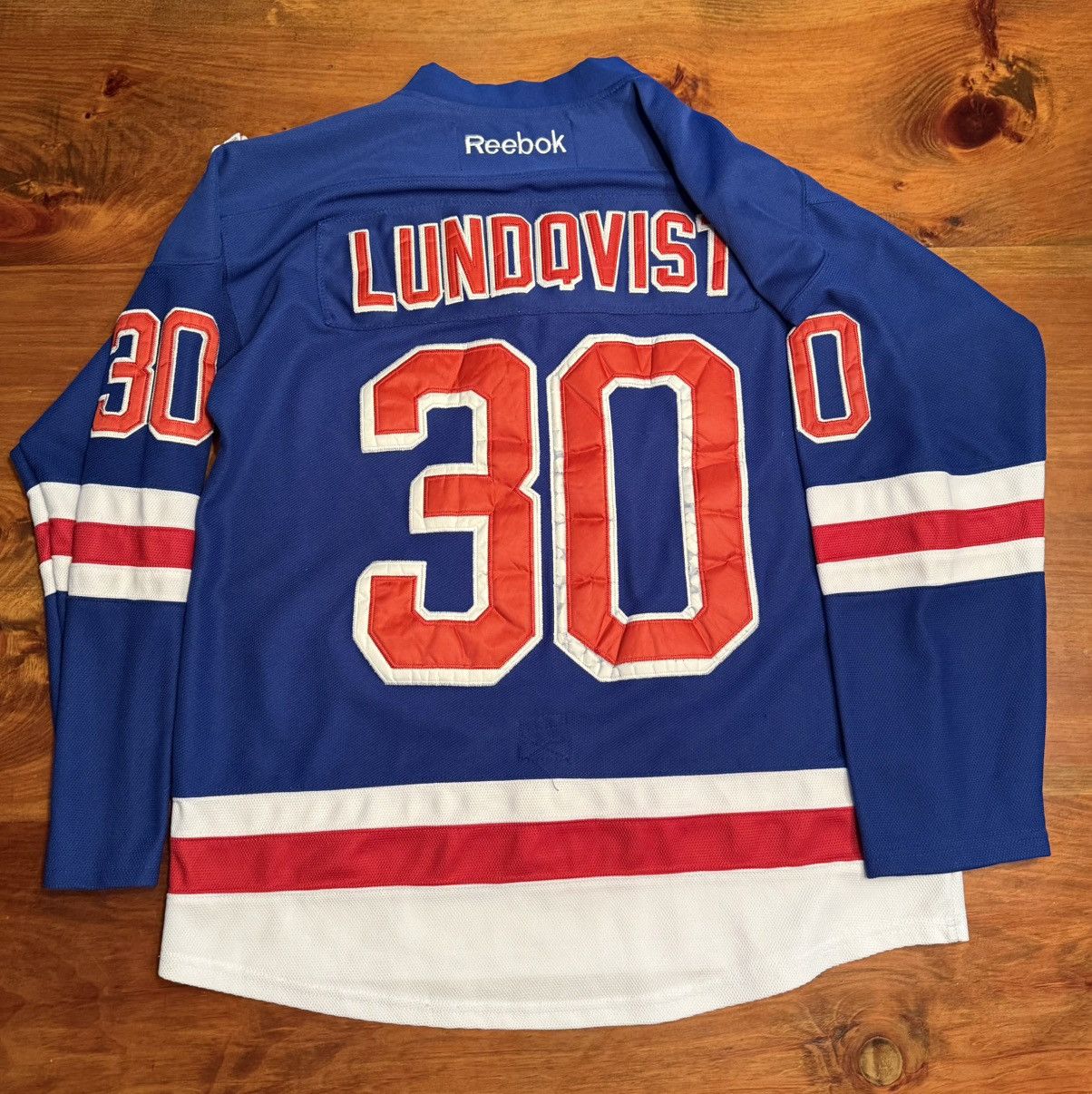 Reebok Reebok NHL NY Rangers (2014 Stanley Cup Henrik Lundqvist #30 Size US XL / EU 56 / 4 - 2 Thumbnail