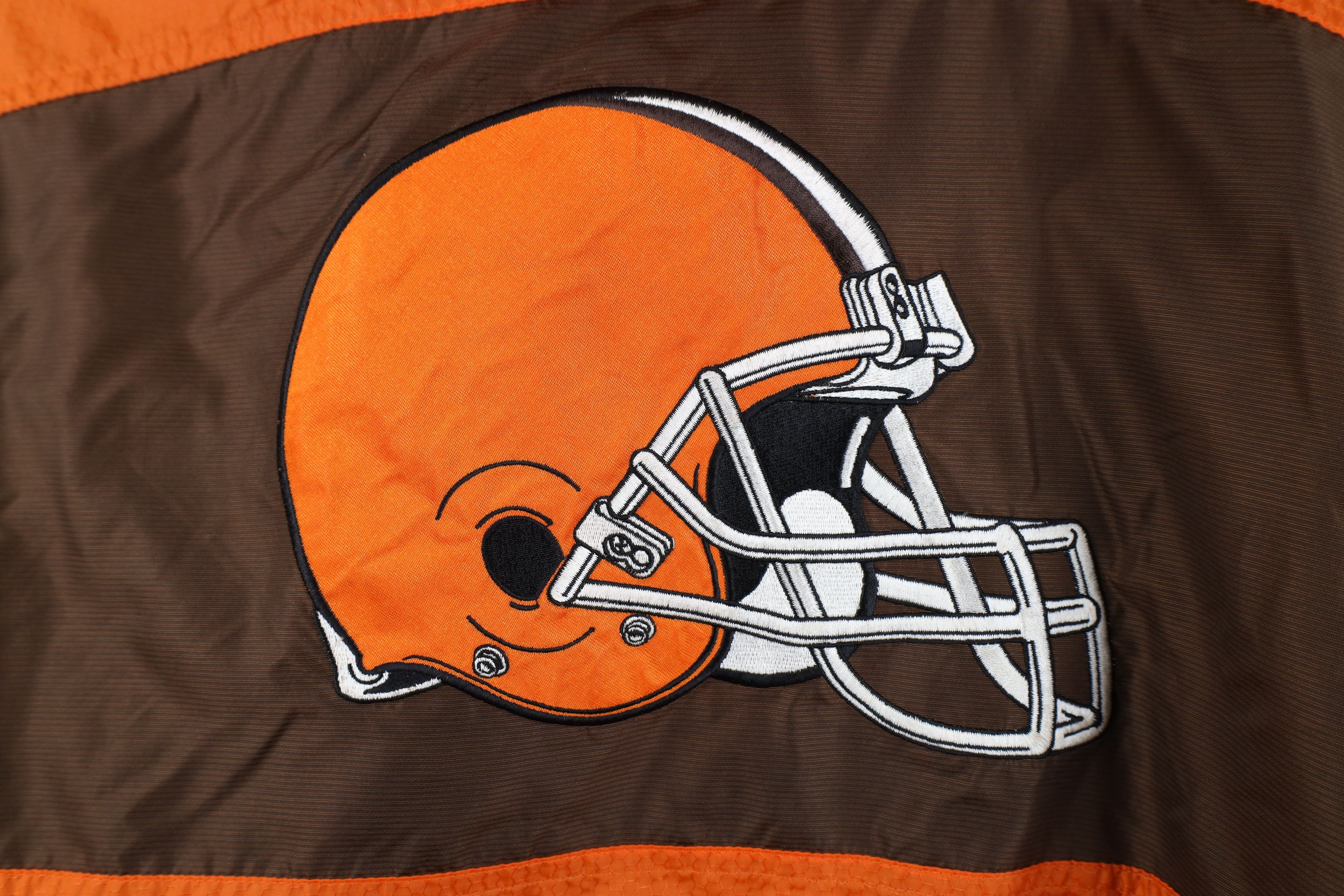 Vintage Vintage 2 In 1 Cleveland Football Hooded Jacket Orange Size US XL / EU 56 / 4 - 6 Thumbnail