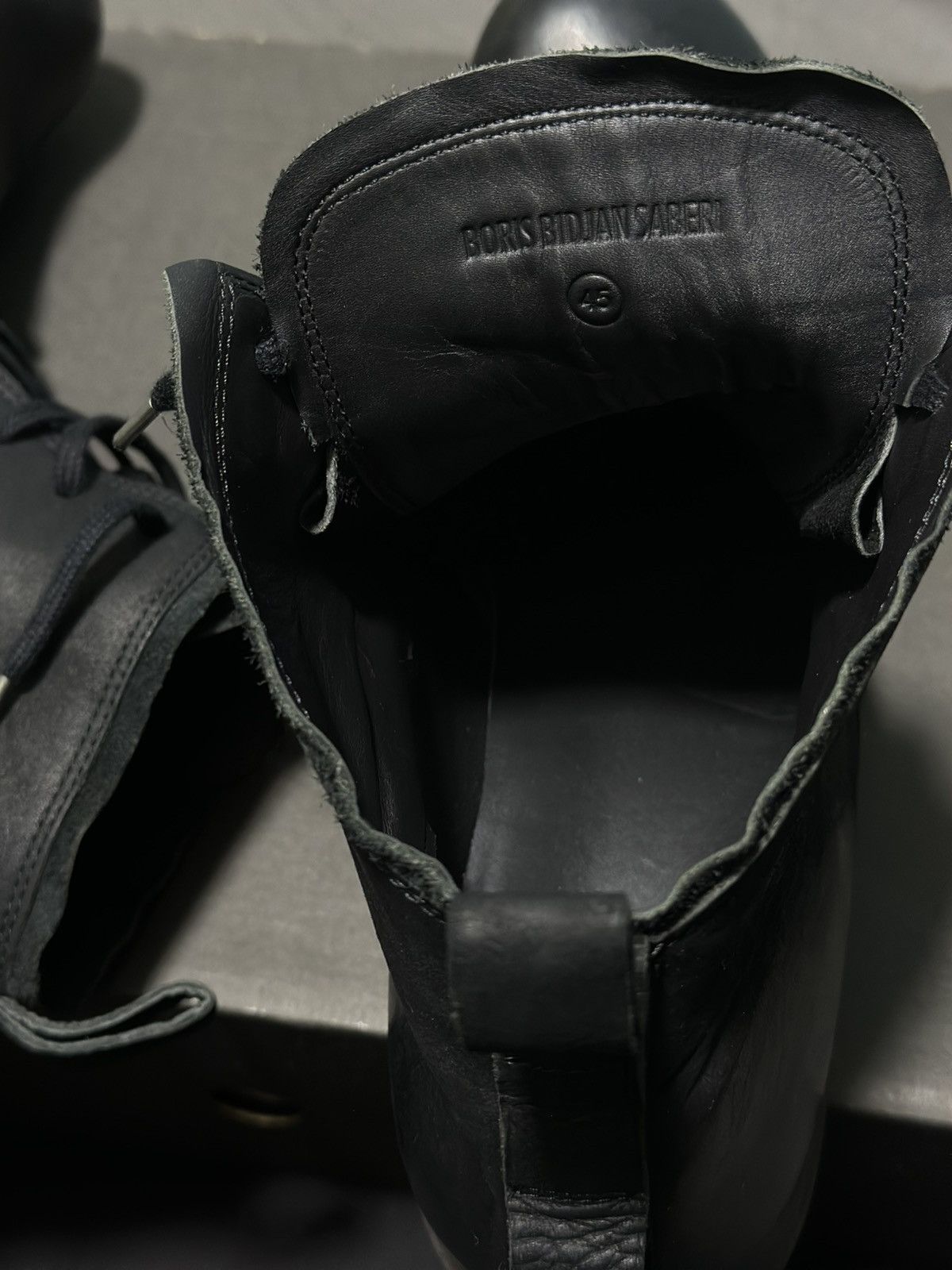 Boris Bidjan Saberi Boris Bidjan Saberi BOOT4 Ankle Boots horse BLACK 45EUR Size US 12 / EU 45 - 6 Thumbnail