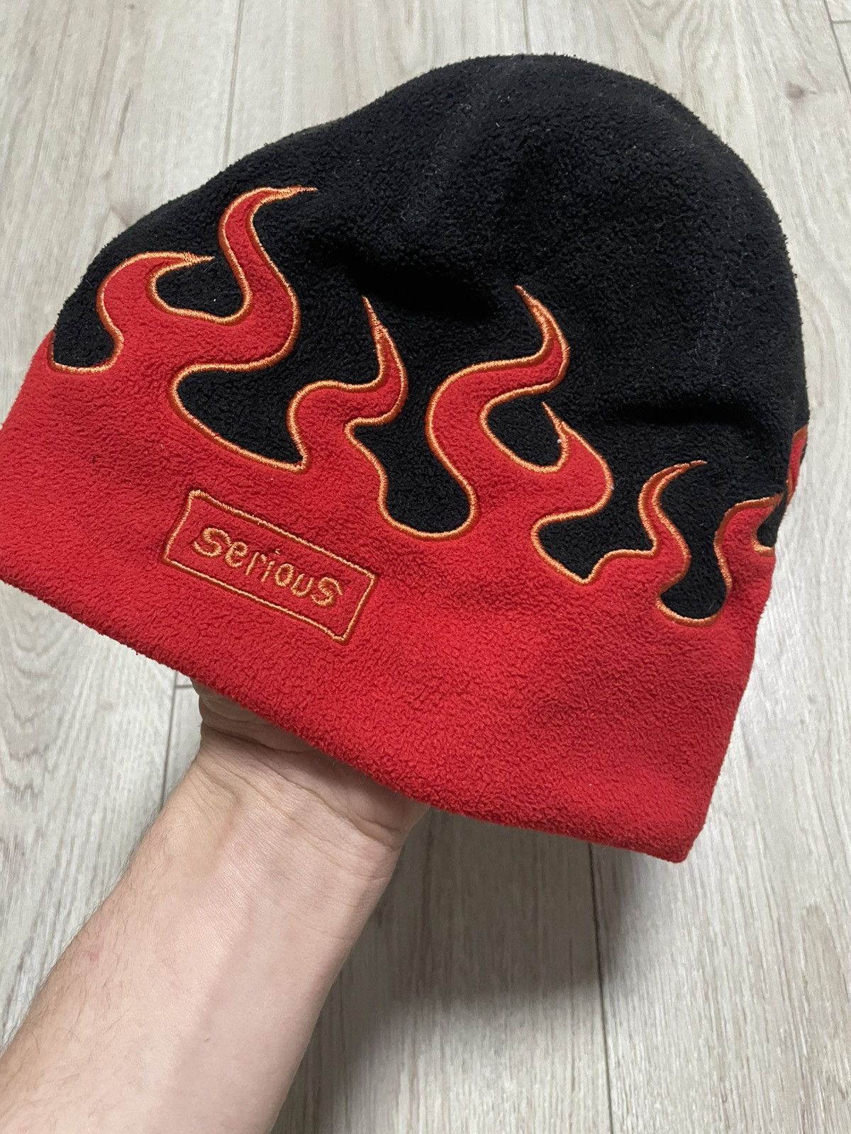 Other Vintage Serious Y2K Flame Beanie Hat Size ONE SIZE - 2 Thumbnail