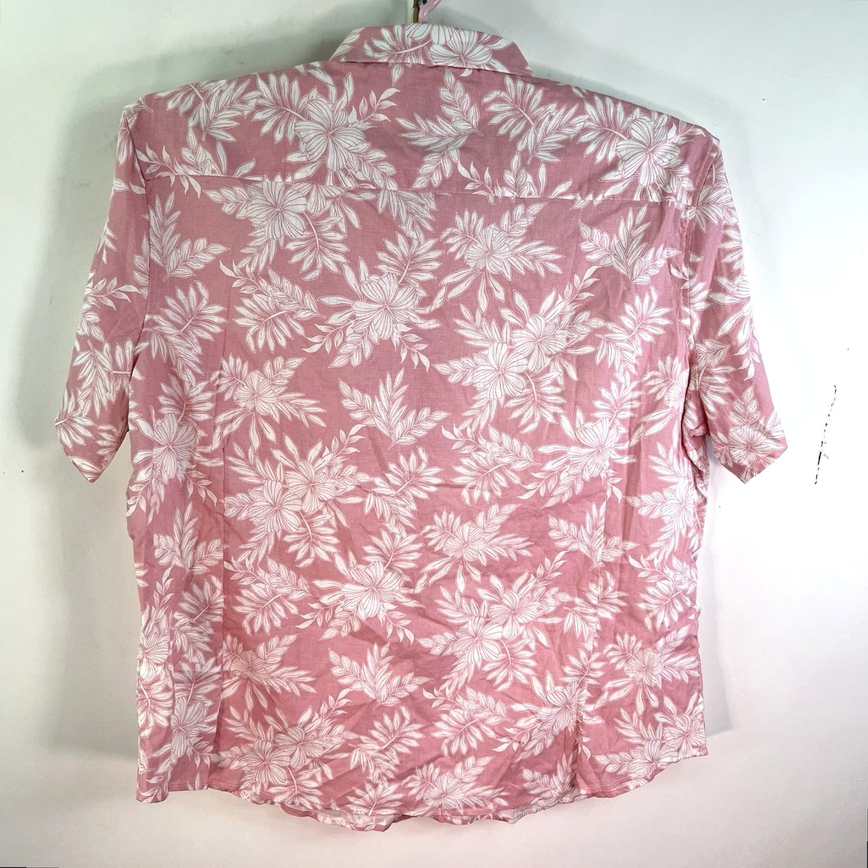 Vintage VINTAGE Hawaiian Shirt Men 4XL Short Sleeve Floral Linen Blend Pink Summer Casual Size US XXL / EU 58 / 5 - 7 Thumbnail