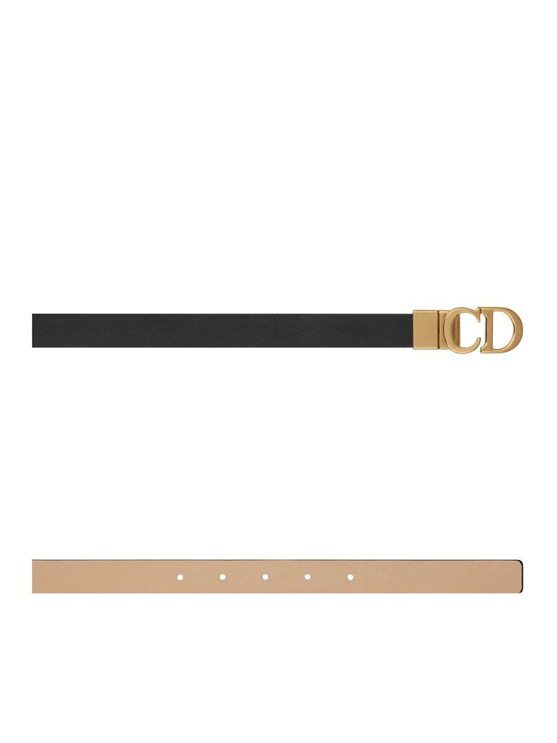 Dior REVERSIBLE SADDLE BELT IN SMOOTH CALFSKIN Size ONE SIZE - 1 Thumbnail