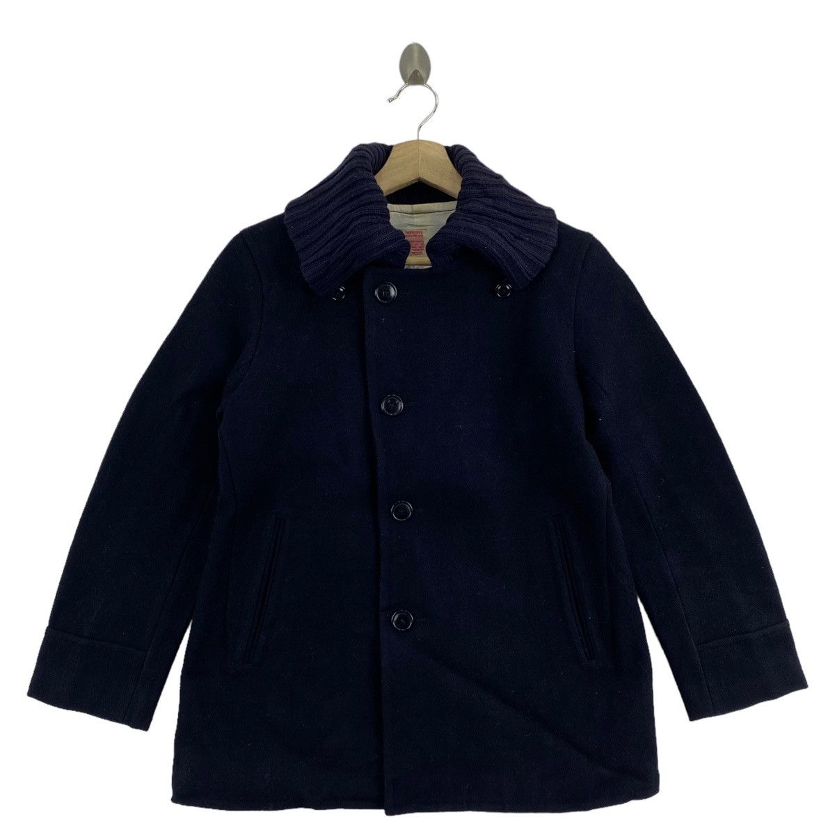 Other FABRIQUE By R EYES Navy Wool Heavy Coat Size US S / EU 44-46 / 1 - 1 Thumbnail