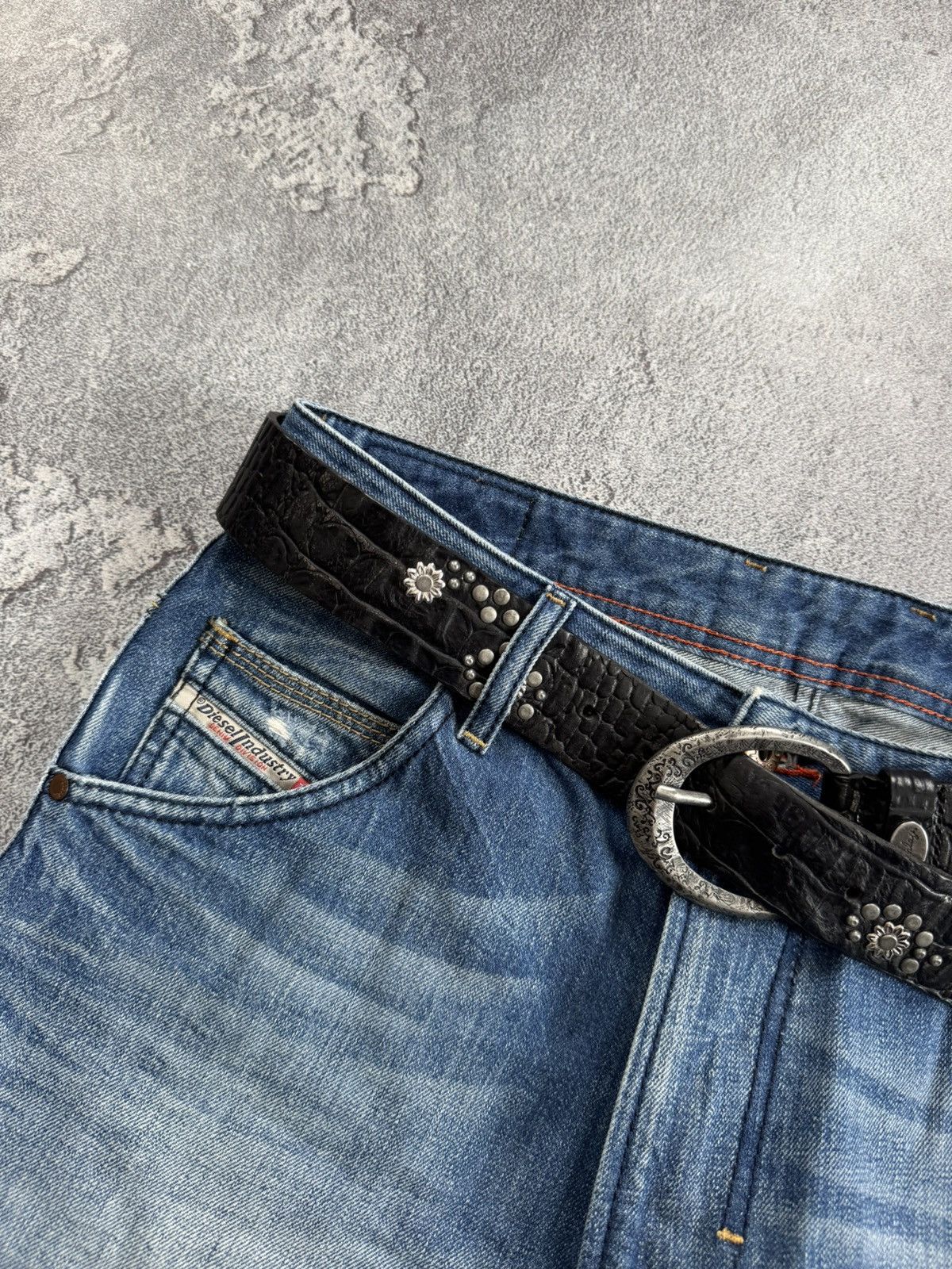 Replay Replay Avantgarde leather belt biker punk gothic L.G.B. Y2K Size ONE SIZE - 2 Thumbnail