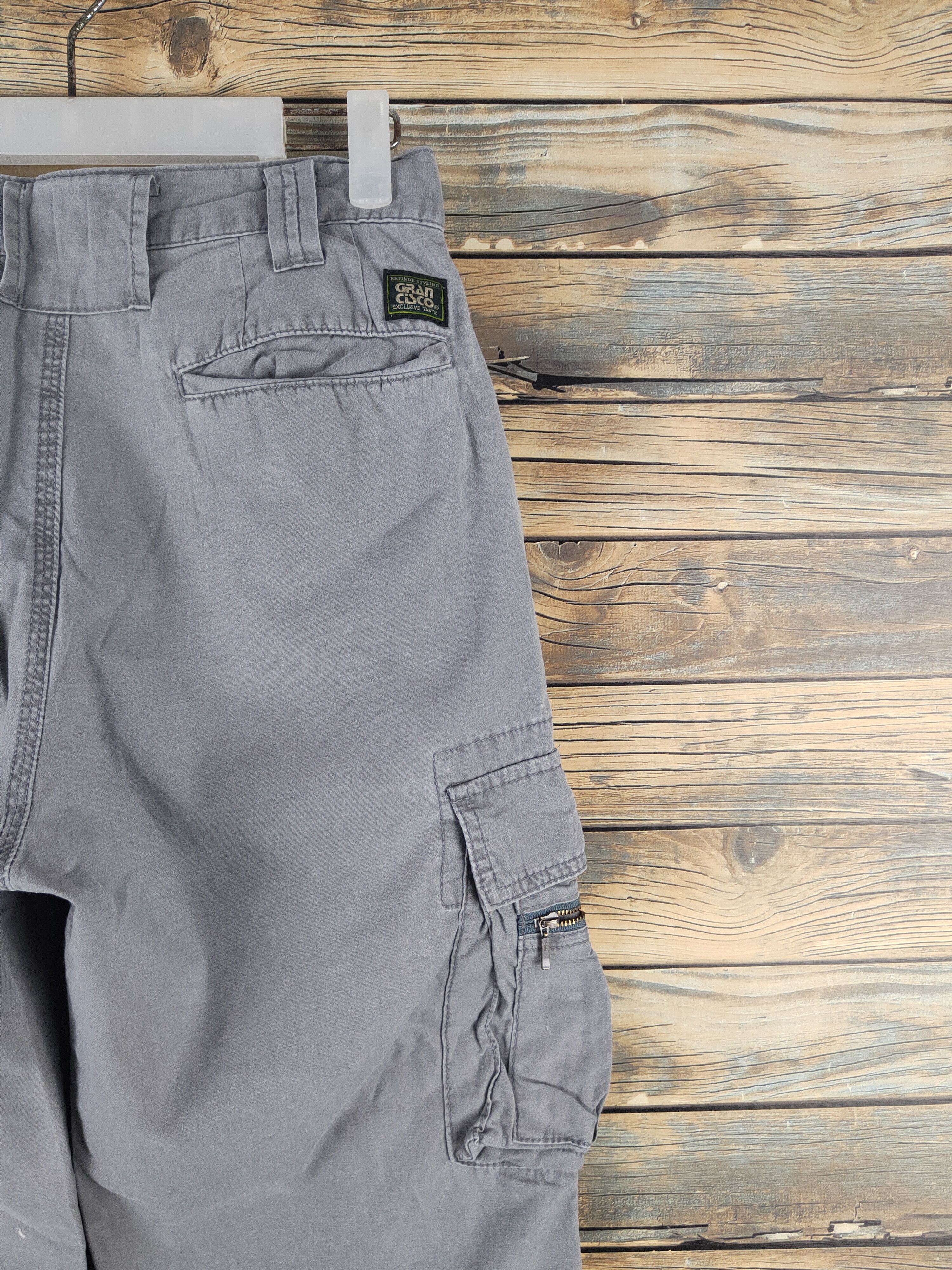 Japanese Brand DL Gran Cisco Gray Multipocket Tactical Cargo Pants #46-288T Size US 28 / EU 44 - 11 Thumbnail