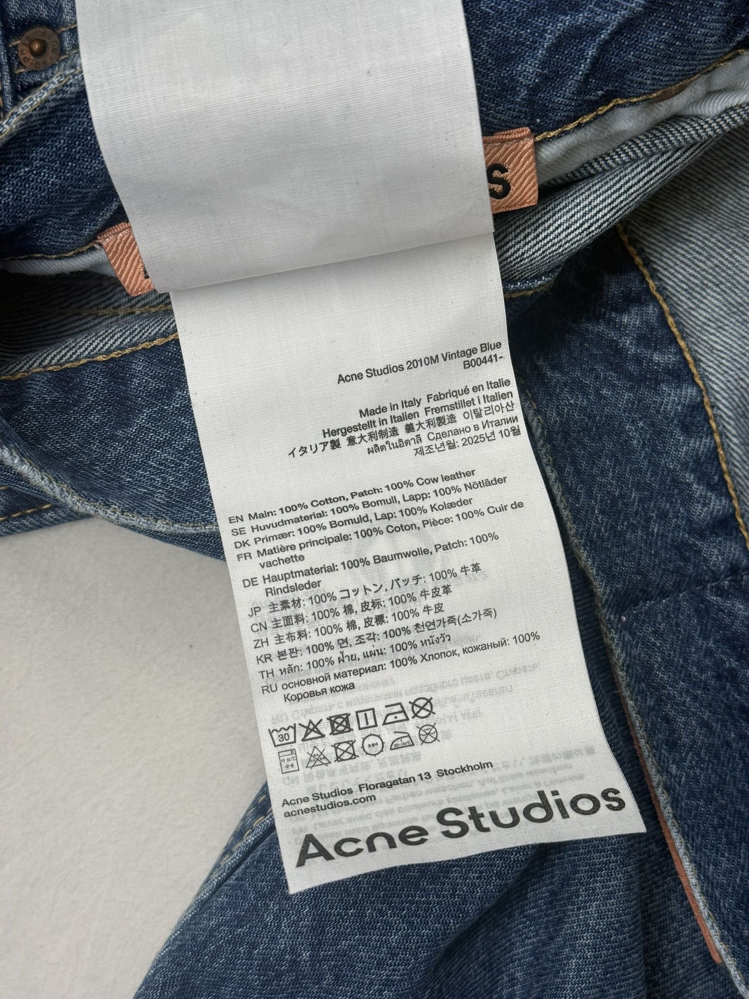 Acne Studios Acne Studios 2010M Mid Blue Size US 32 / EU 48 - 7 Thumbnail
