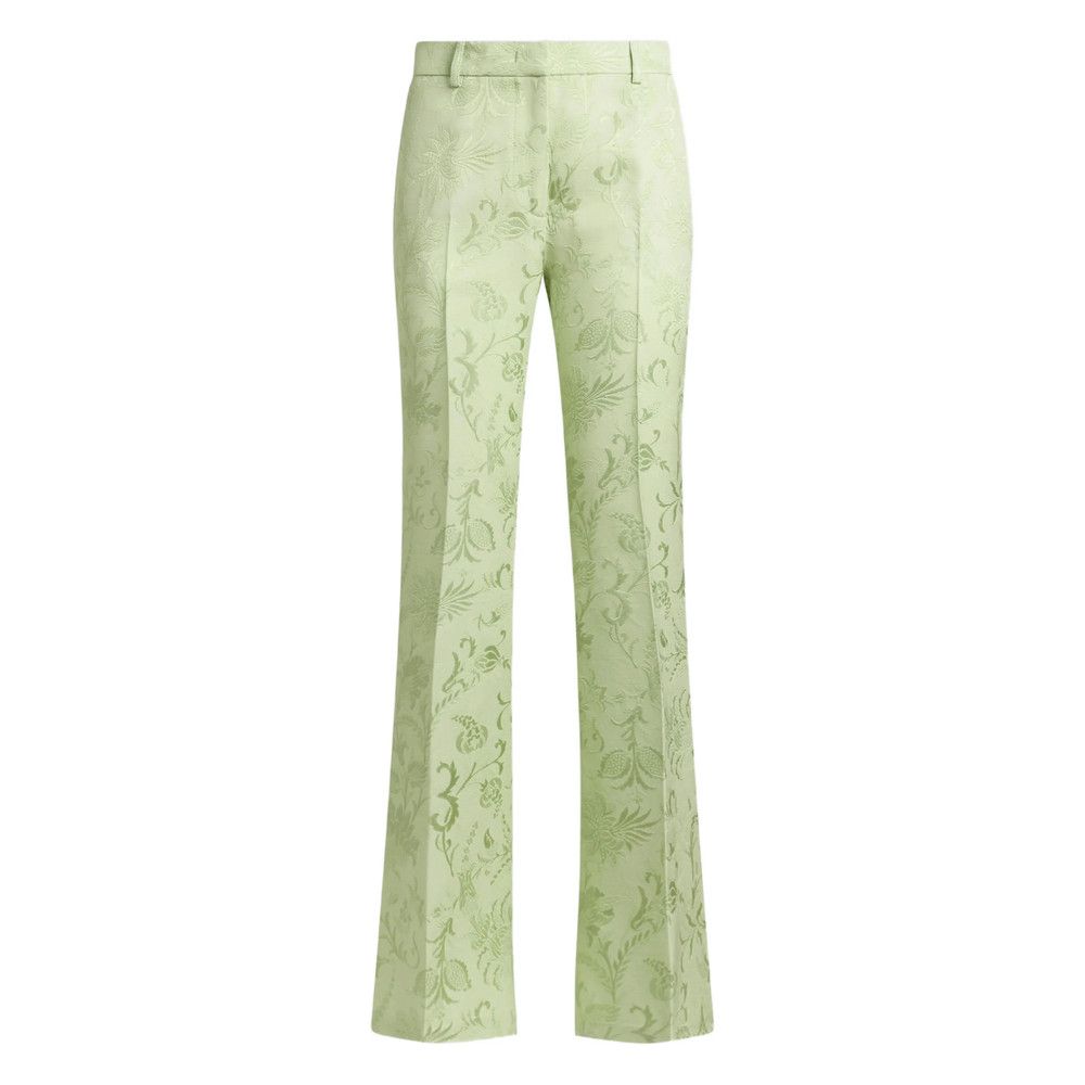 Etro Etro GREEN Trousers - Flared Trousers Size 28" / US 6 / IT 42 - 1 Thumbnail