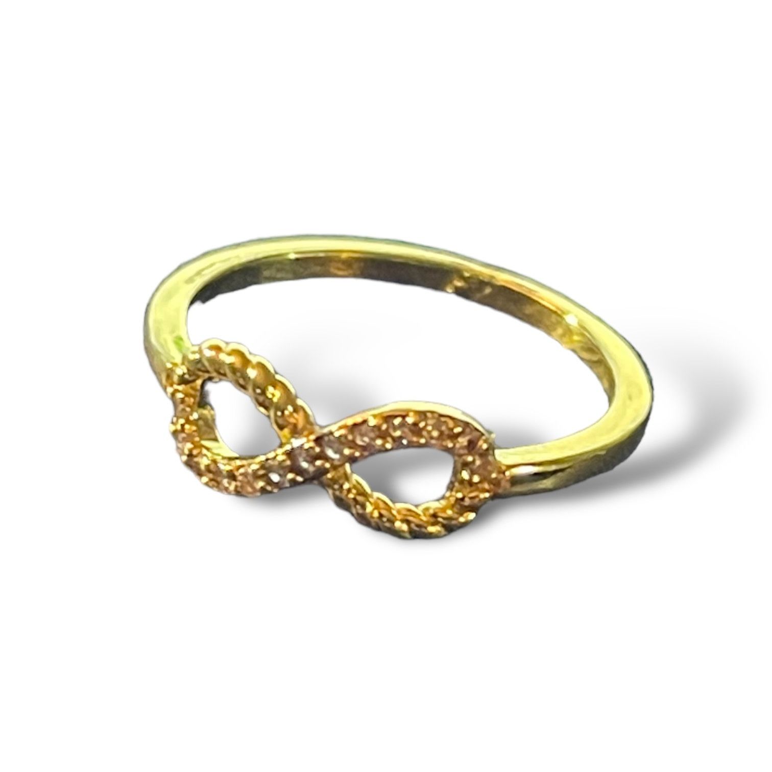 Other Infinity Diamond CZ Petite Gold Ring Size 6 Size ONE SIZE - 1 Thumbnail
