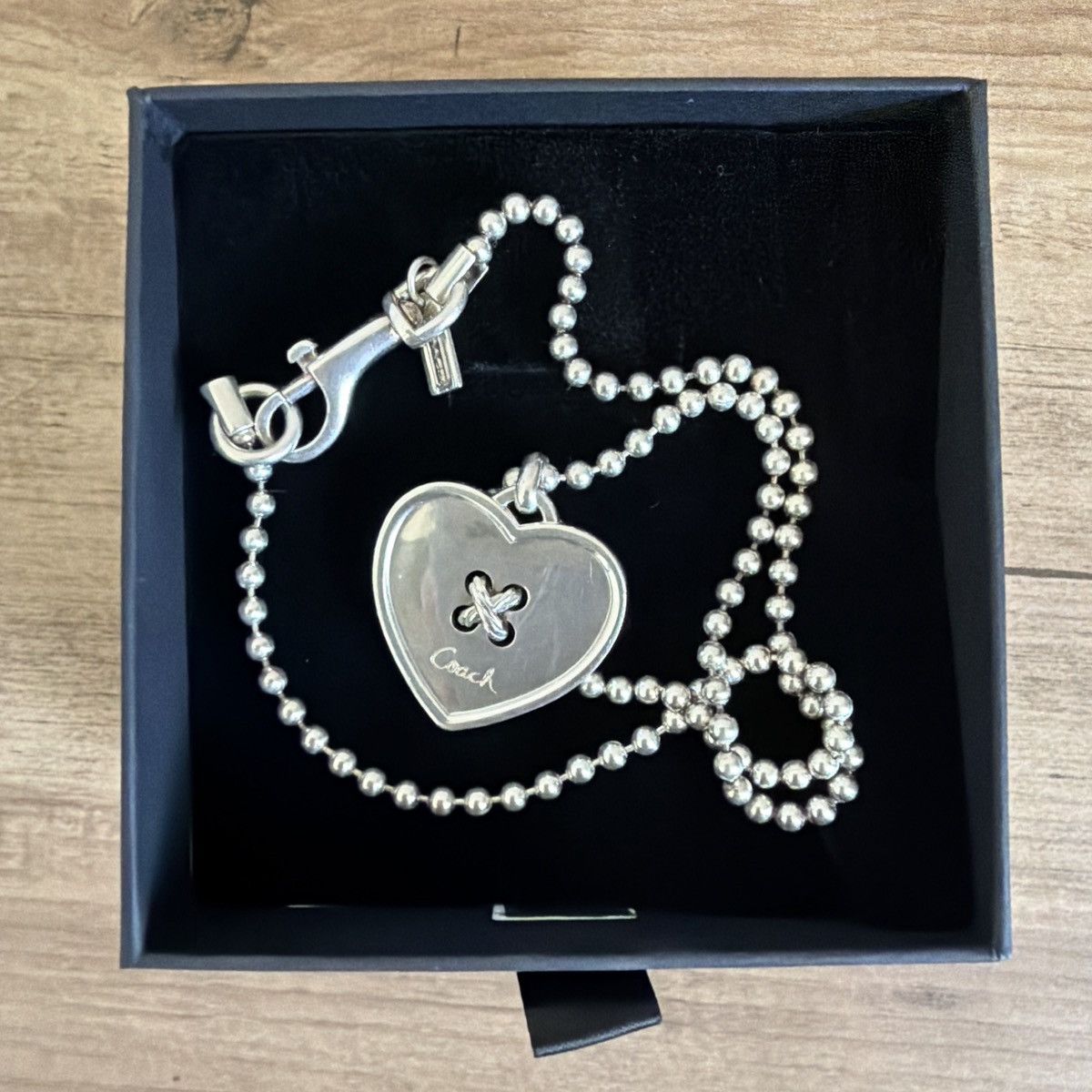 Coach Vintage Coach Silver Heart Pendant Necklace Size ONE SIZE - 1 Thumbnail