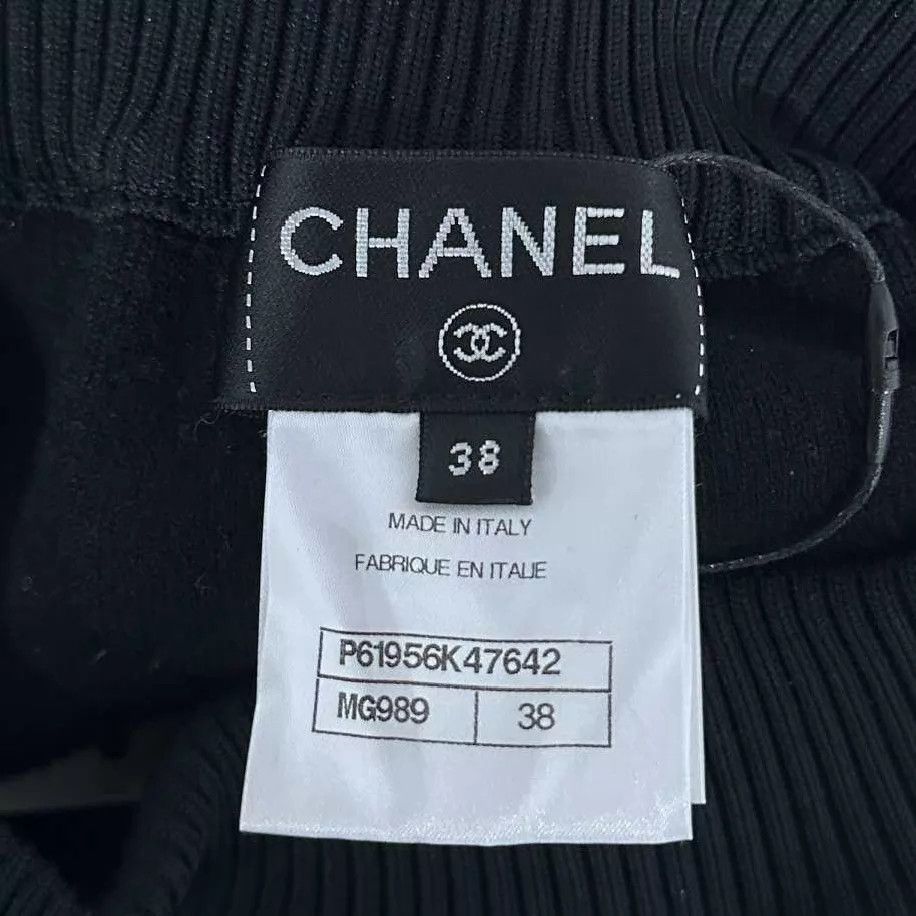 Chanel Chanel women's black all over print 38 99 New pants Size 27" / US 4 / IT 40 - 5 Thumbnail