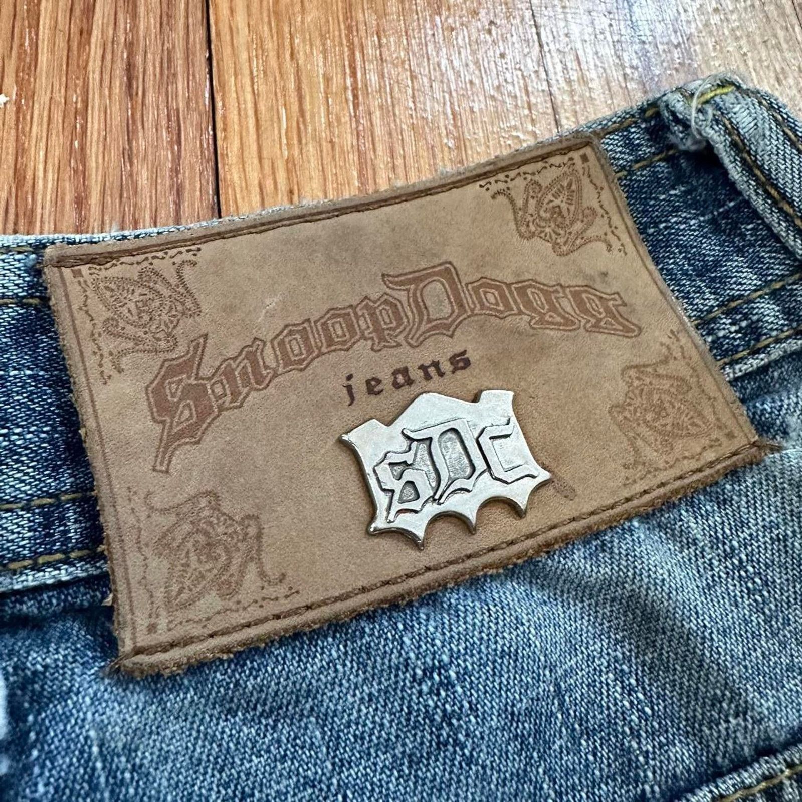 Snoop Dogg RARE Vintage 90s Snoop Dogg Jean Shorts Hip Hop Baggy 36 Size US 36 / EU 52 - 2 Thumbnail