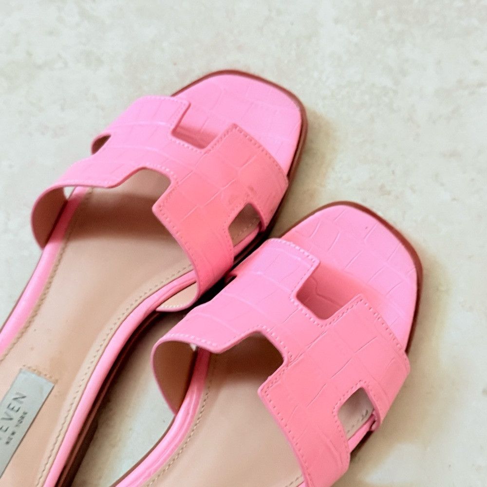 Steve Madden Steve Madden Pink Sandals with Modern Square Strap sz 9 Size US 9 / IT 39 - 3 Thumbnail