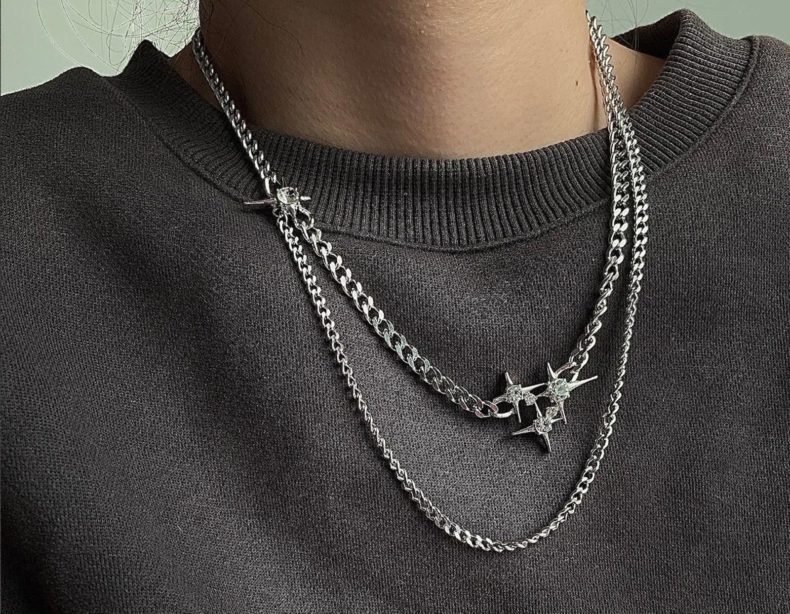 Other y2k Star Layered Necklace Size ONE SIZE - 2 Thumbnail