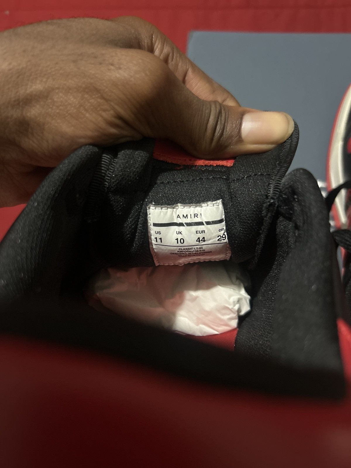 Amiri Amiri Classic Low True Red Size US 11 / EU 44 - 4 Thumbnail