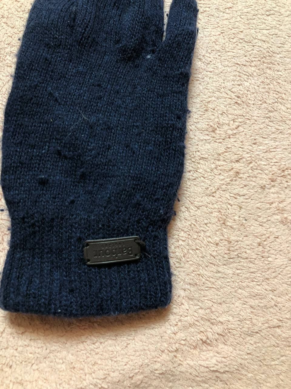 Barbour logo Gloves Y2K Barbour Vintage blue streetwear Size ONE SIZE - 17 Thumbnail