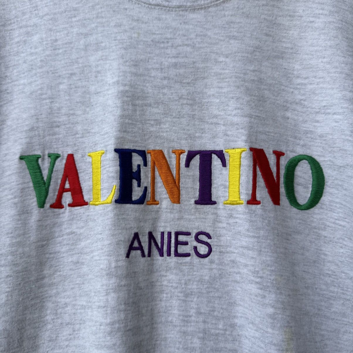 Valentino Valentino Anies Embroidery Colourful Luxury Basic Tee Size US L / EU 52-54 / 3 - 7 Thumbnail