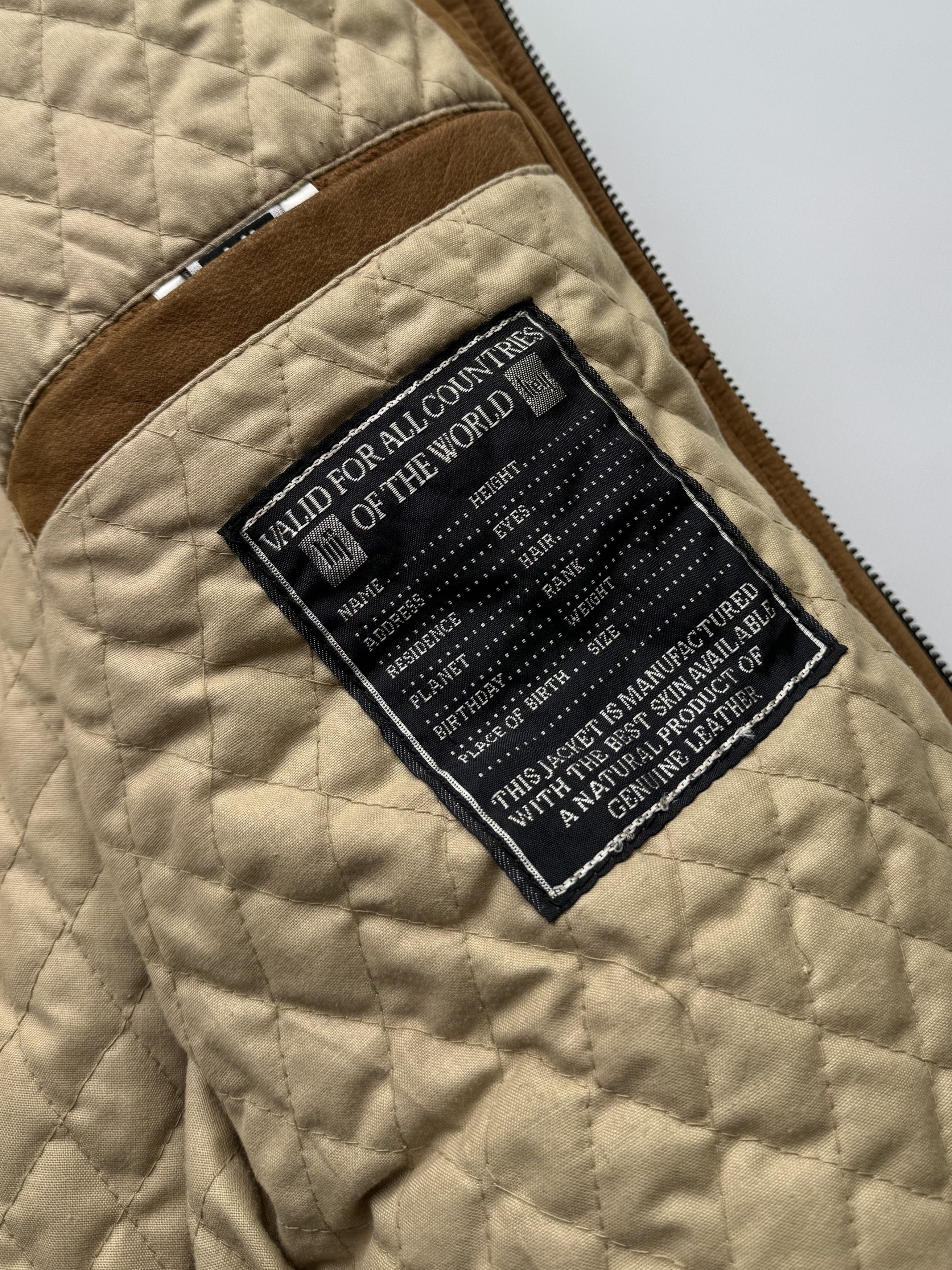 Japanese Brand Vintage Leather Bomber Jacket B135(V174)E2 Size US XXL / EU 58 / 5 - 5 Thumbnail