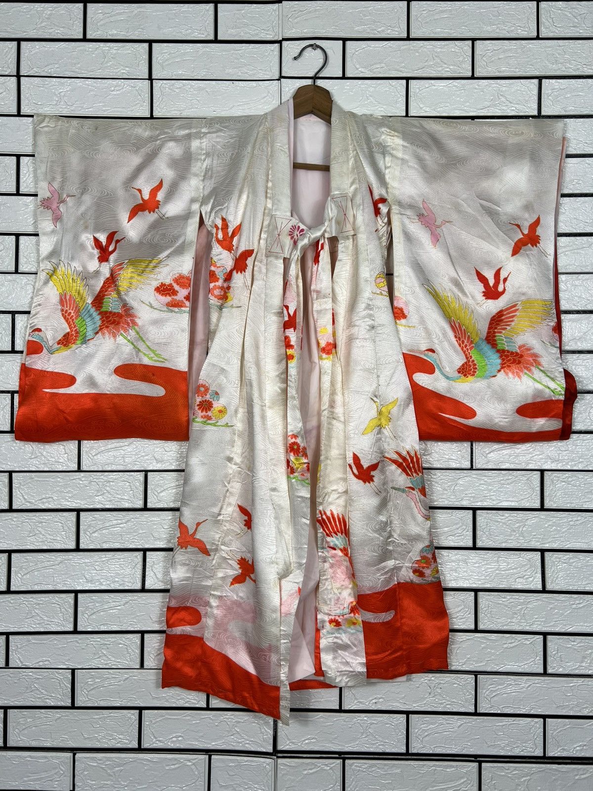 Japanese Brand Traditional Japan Kimono Embroidered Phoenix Logo #4190-C190 Size ONE SIZE - 9 Thumbnail