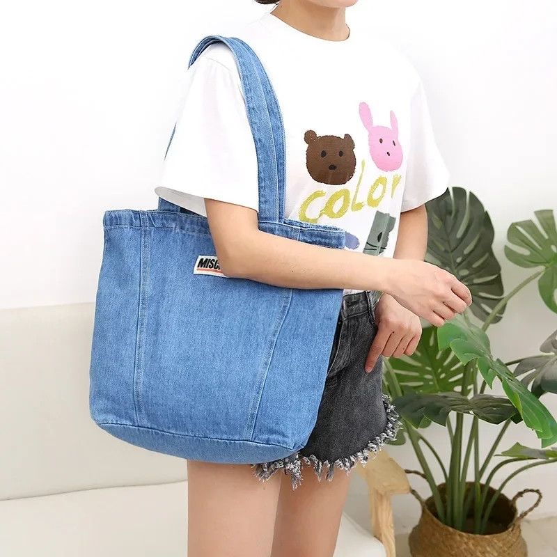 Japanese Brand Fashion denim tote bag shoulder bag Size ONE SIZE - 3 Thumbnail