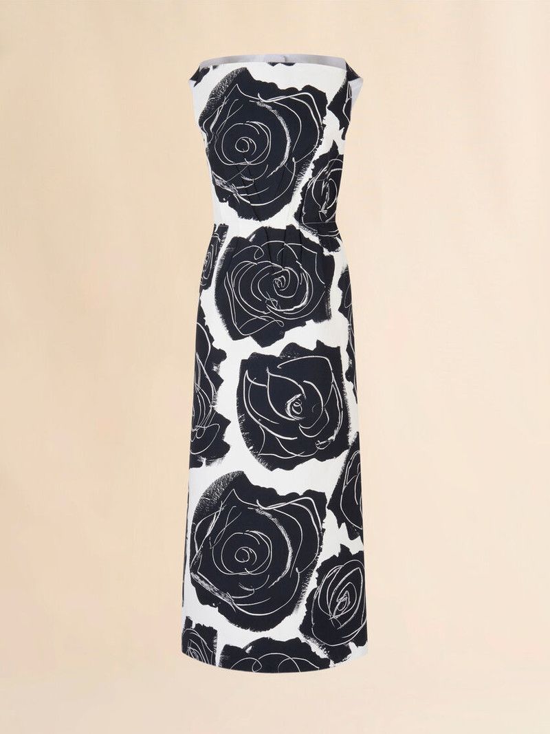 Marni o1f1d3z0326 Cybele Print Boat-Neck Dress in Multicolor Size M / US 6-8 / IT 42-44 - 1 Thumbnail