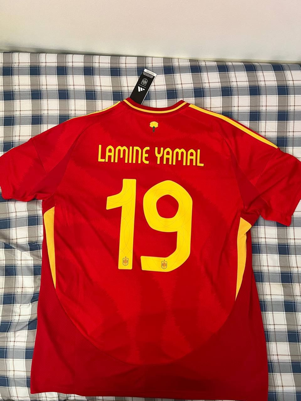 Adidas Lamine Yamal Spain Euro 2024 Final Stadium Jersey Size US XXL / EU 58 / 5 - 2 Thumbnail