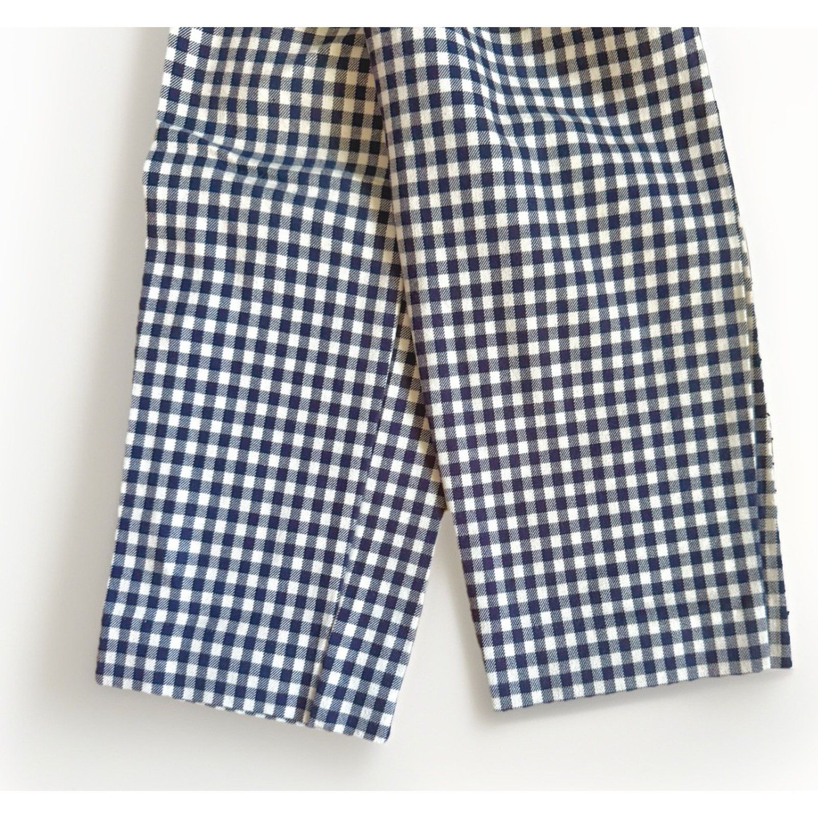 Gap GAP Mid Rise Skinny Ankle Pants Navy Gingham Stretch 2 Size 26" / US 2 / IT 38 - 10 Thumbnail