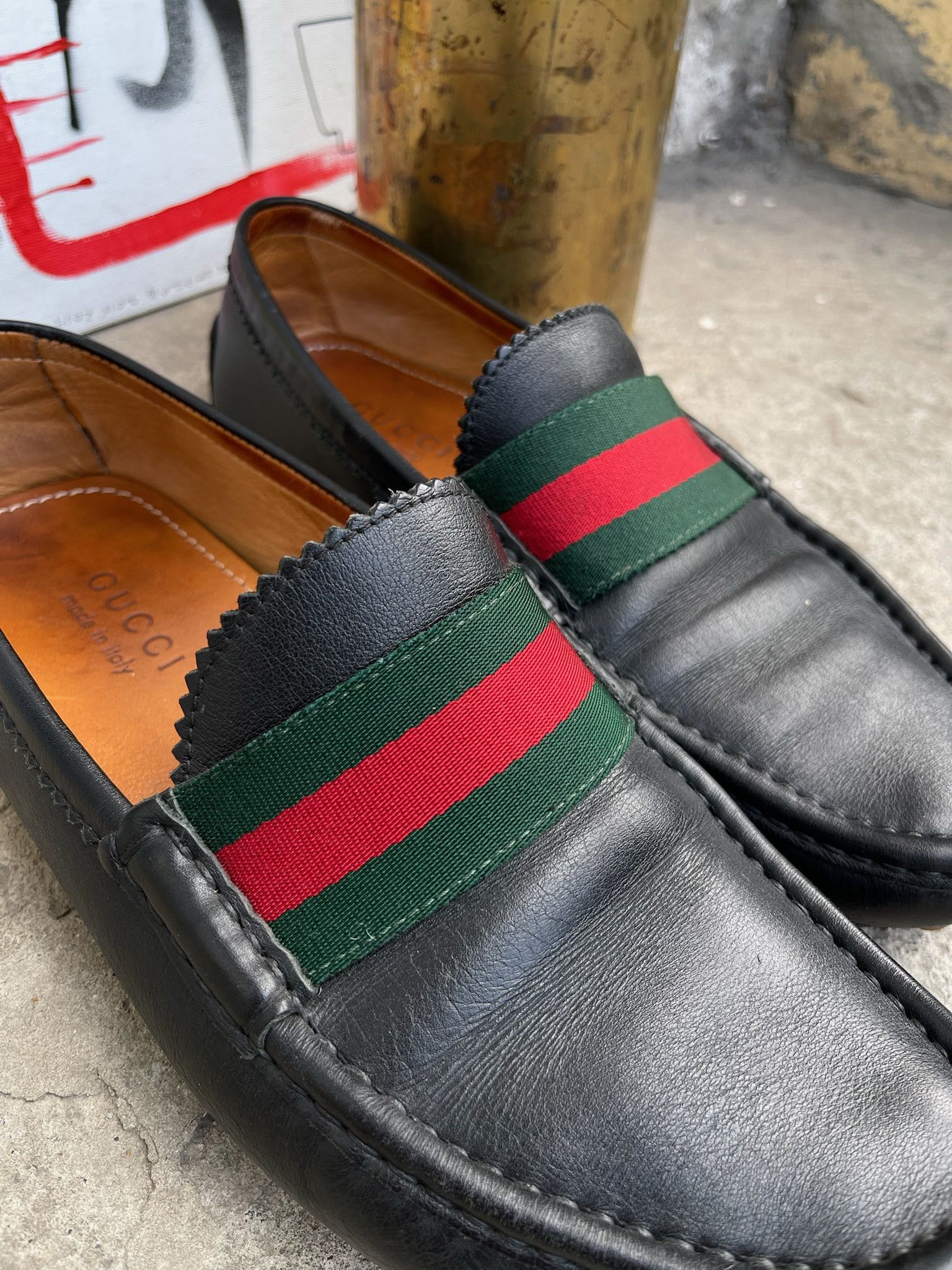 Gucci Gucci Leather Driver / Moccasin Shoes Size US 8 / EU 41 - 5 Thumbnail
