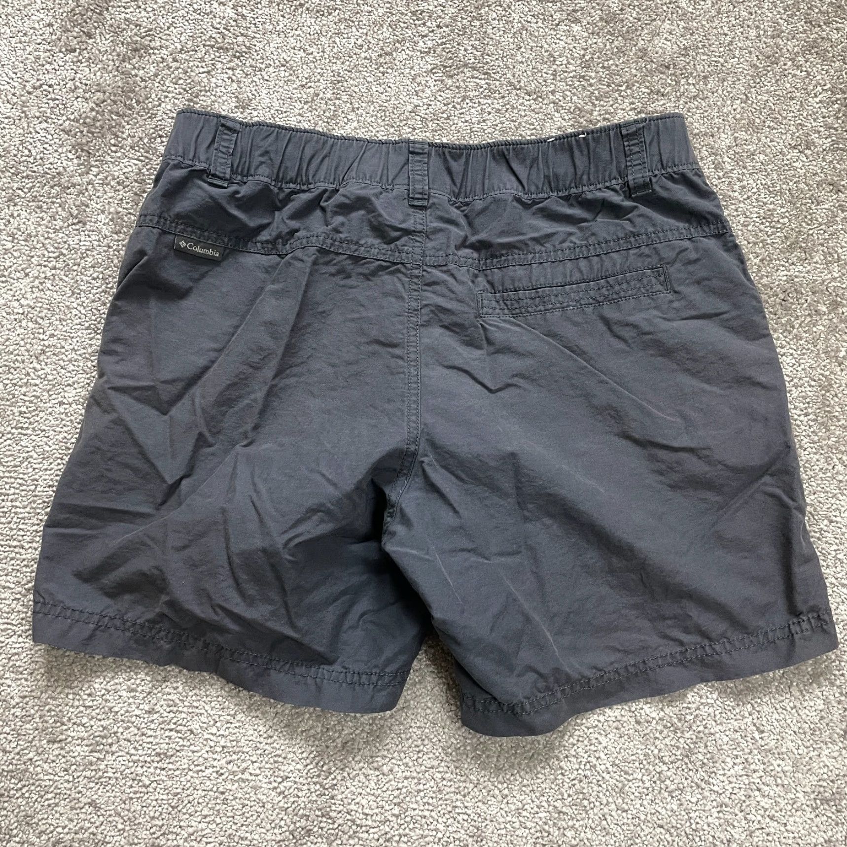 Vintage VINTAGE Columbia Women's Chino Shorts Size 8 Cotton Nylon Outdoor Black Elastic Waist Casual Summer Size 30" / US 8 / IT 44 - 2 Thumbnail